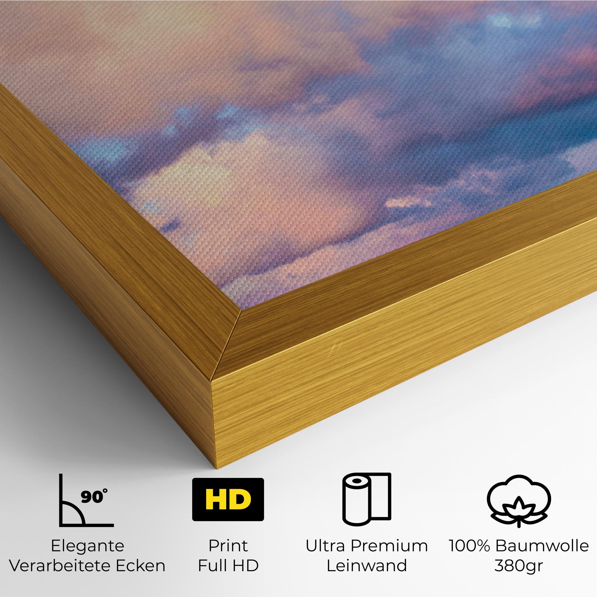 Leinwandbild Dreamy Pink Clouds mockup 4