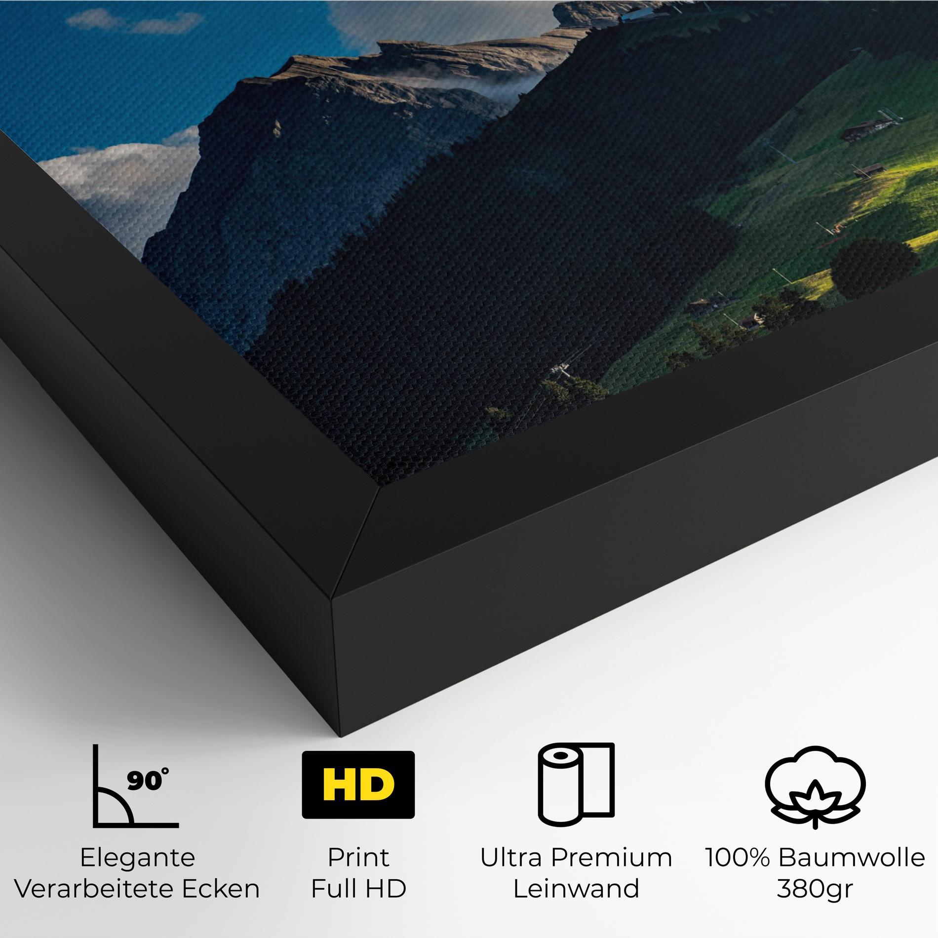 Leinwandbild Beautiful Mountain Cloud View mockup 4