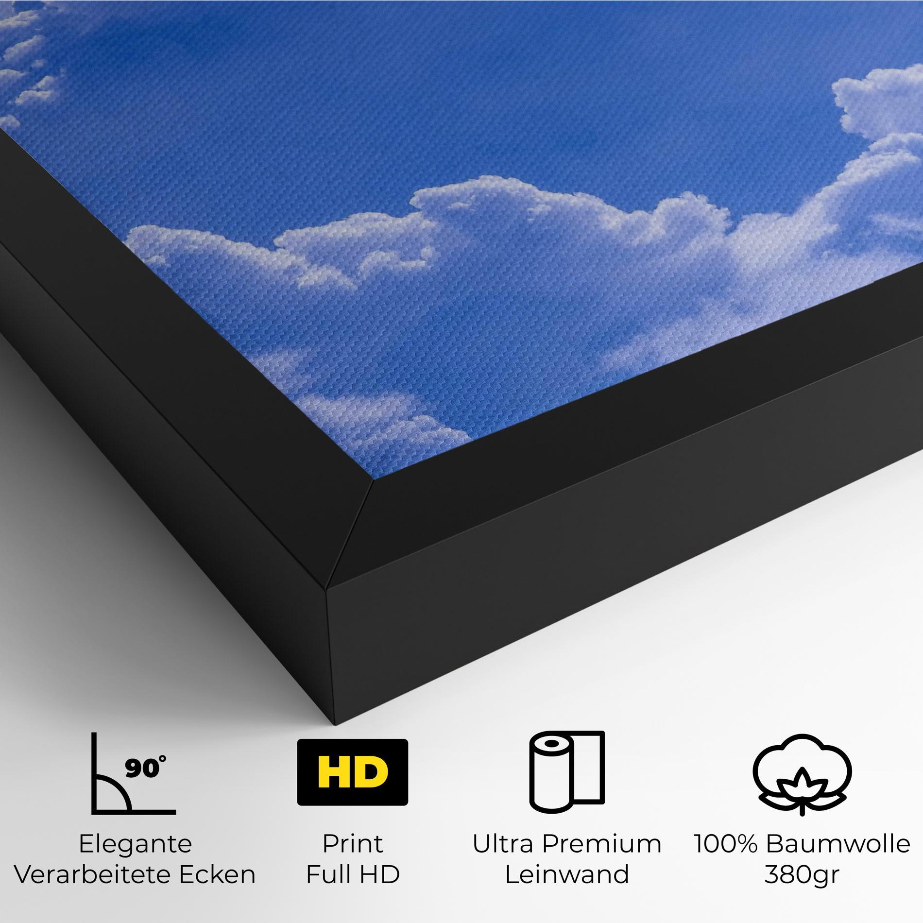 Leinwandbild Big Blue Cloud mockup 4