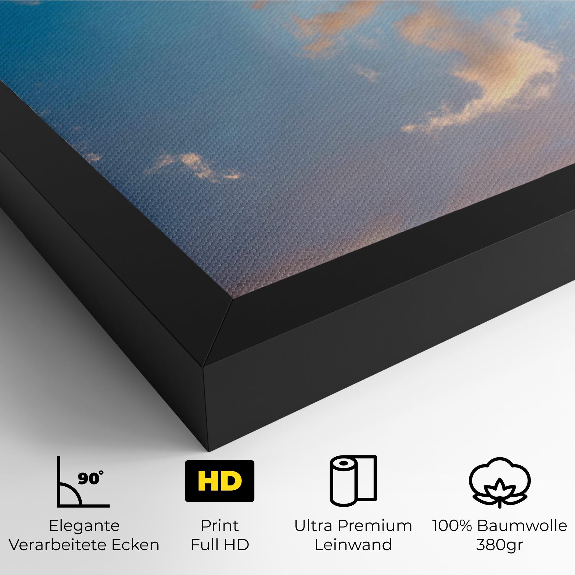 Leinwandbild Clouds Blue Sky mockup 4