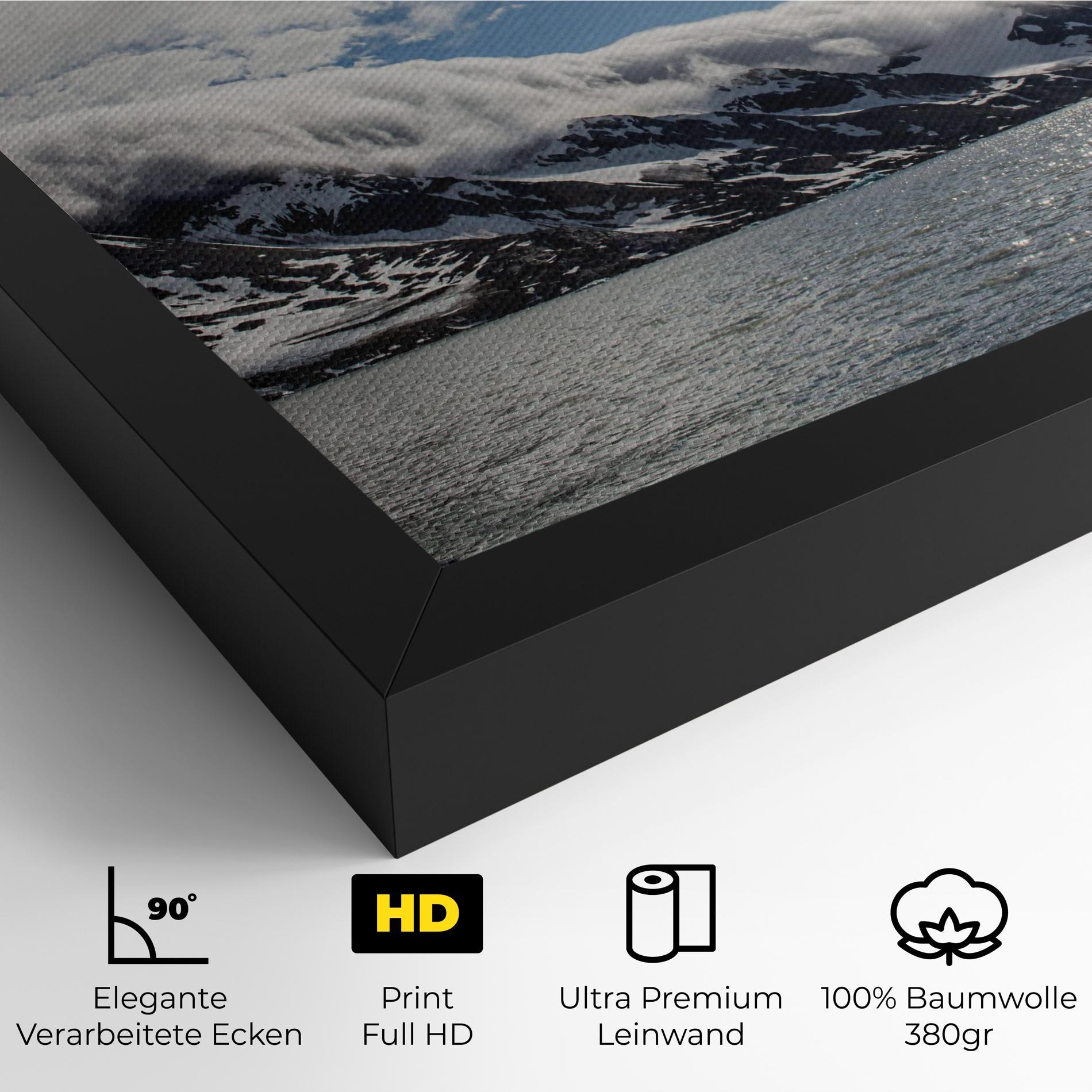 Leinwandbild Clouds Over Ice mockup 4