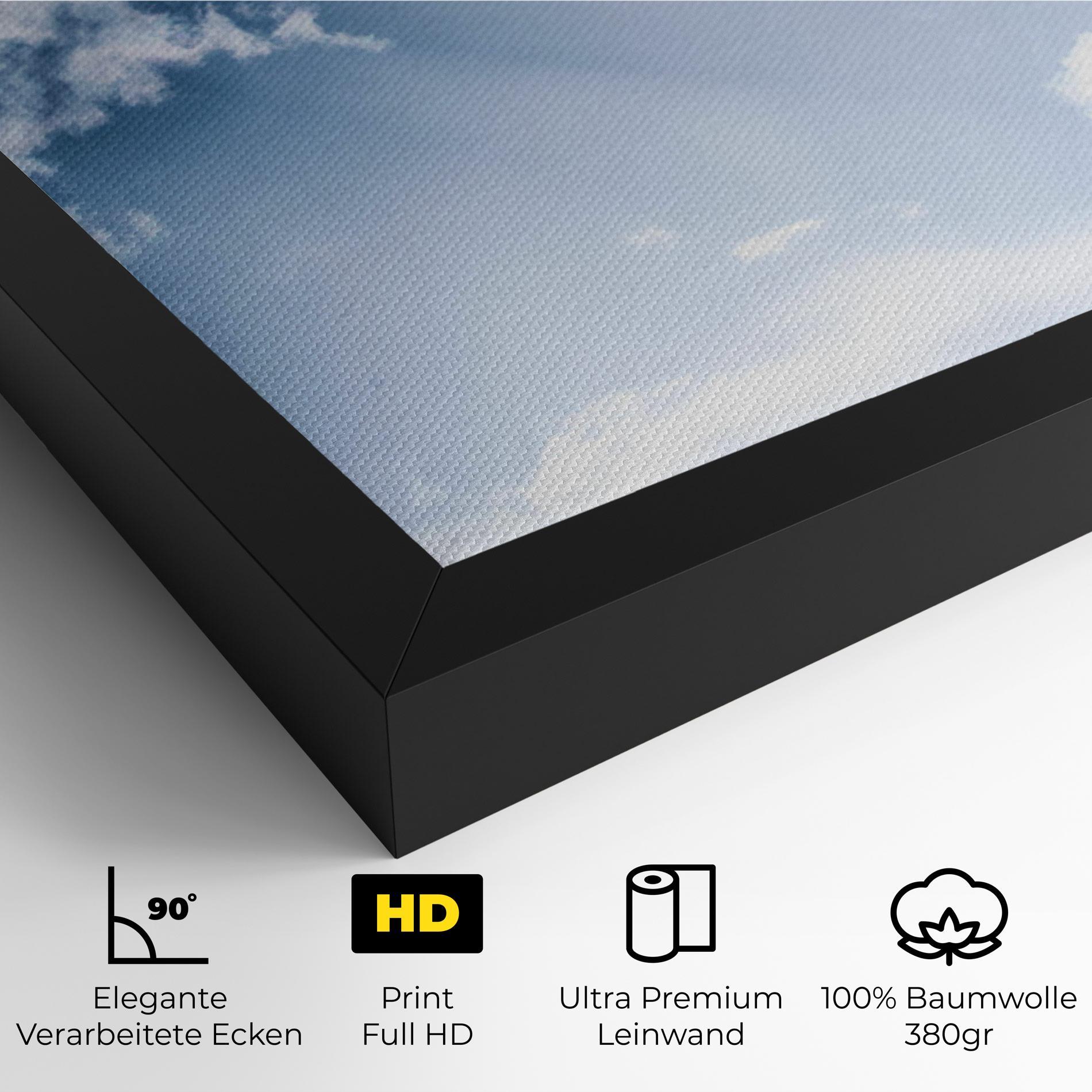 Leinwandbild Dark Blue Sky mockup 4