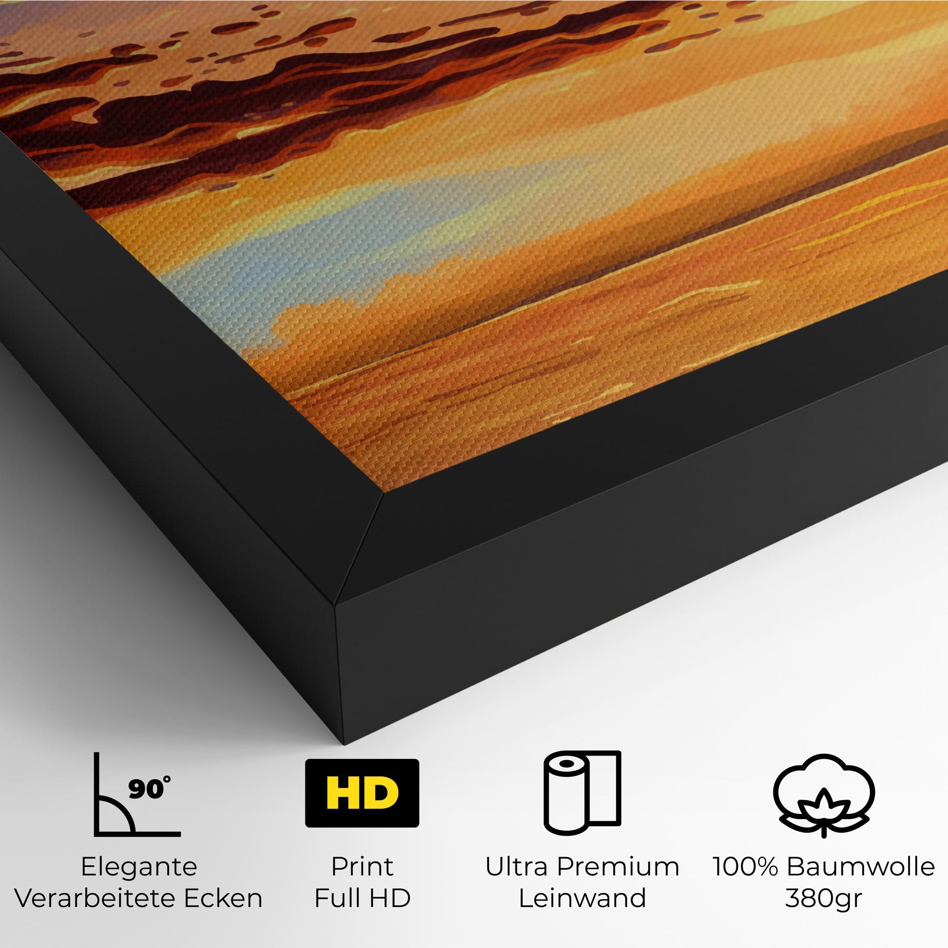 Leinwandbild Dark Cloud Sunset mockup 4
