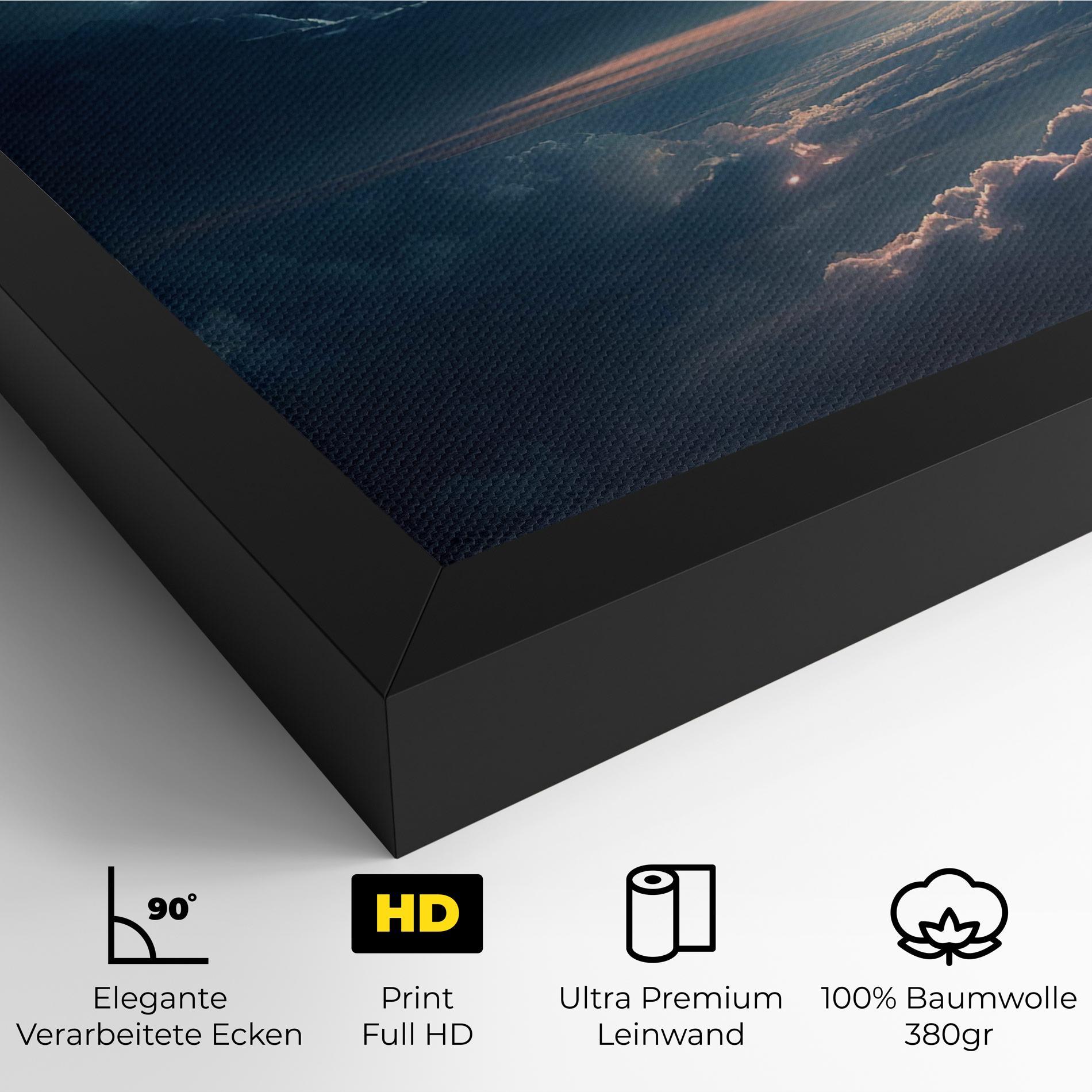 Leinwandbild Dark Clouds mockup 4