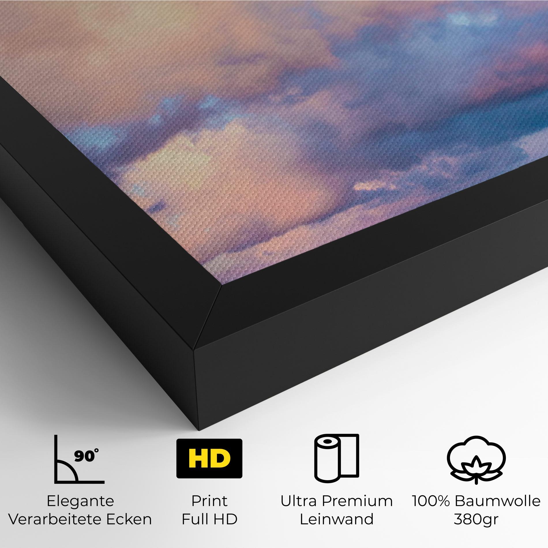 Leinwandbild Dreamy Pink Clouds mockup 4