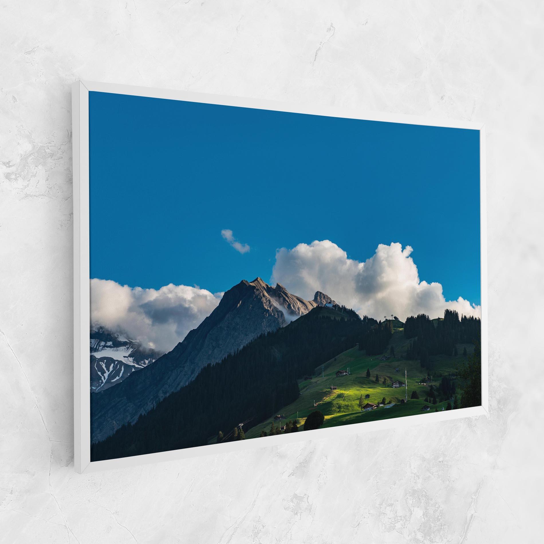 Leinwandbild Beautiful Mountain Cloud View mockup 1