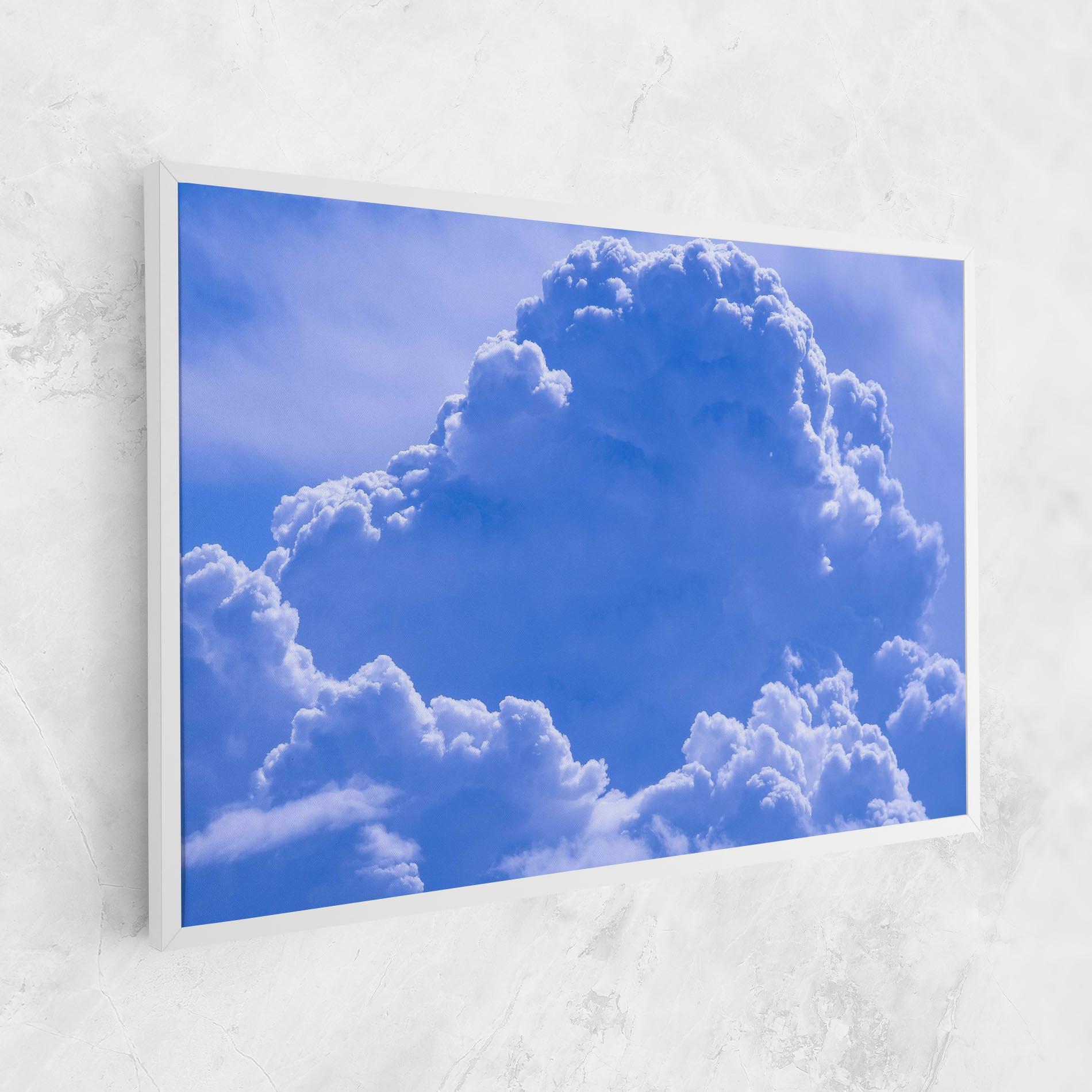 Leinwandbild Big Blue Cloud mockup 1