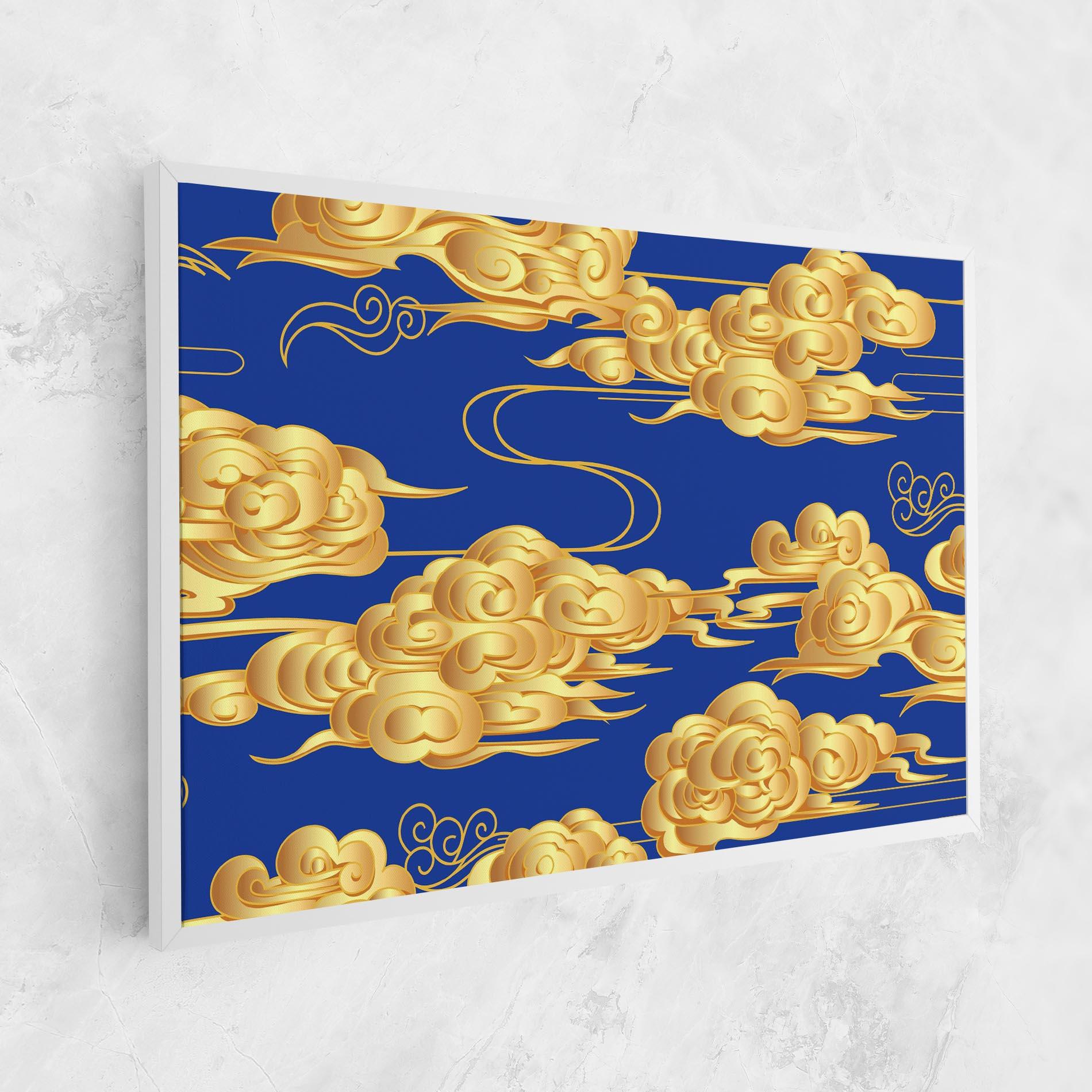 Leinwandbild Gold Clouds mockup 1