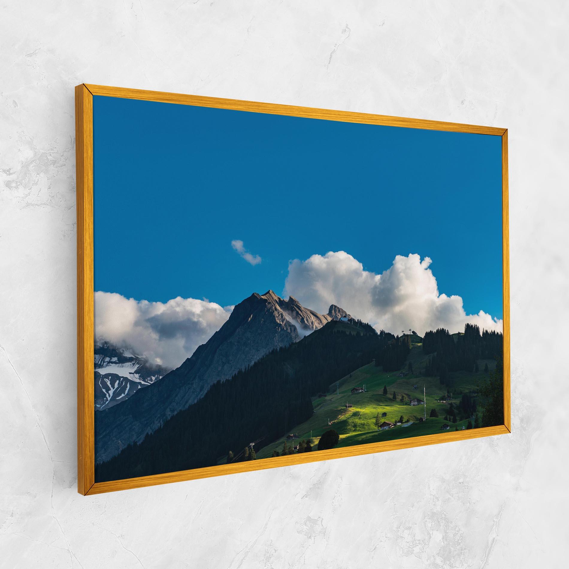 Leinwandbild Beautiful Mountain Cloud View mockup 1