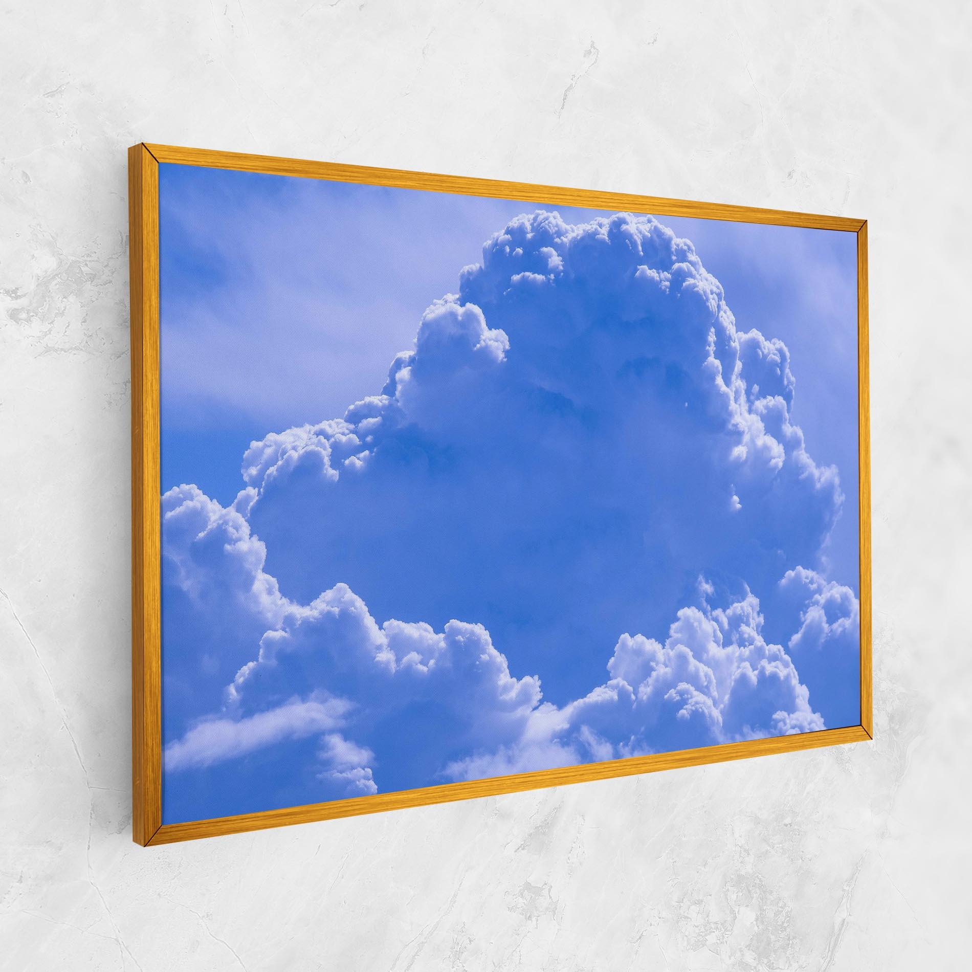 Leinwandbild Big Blue Cloud mockup 1