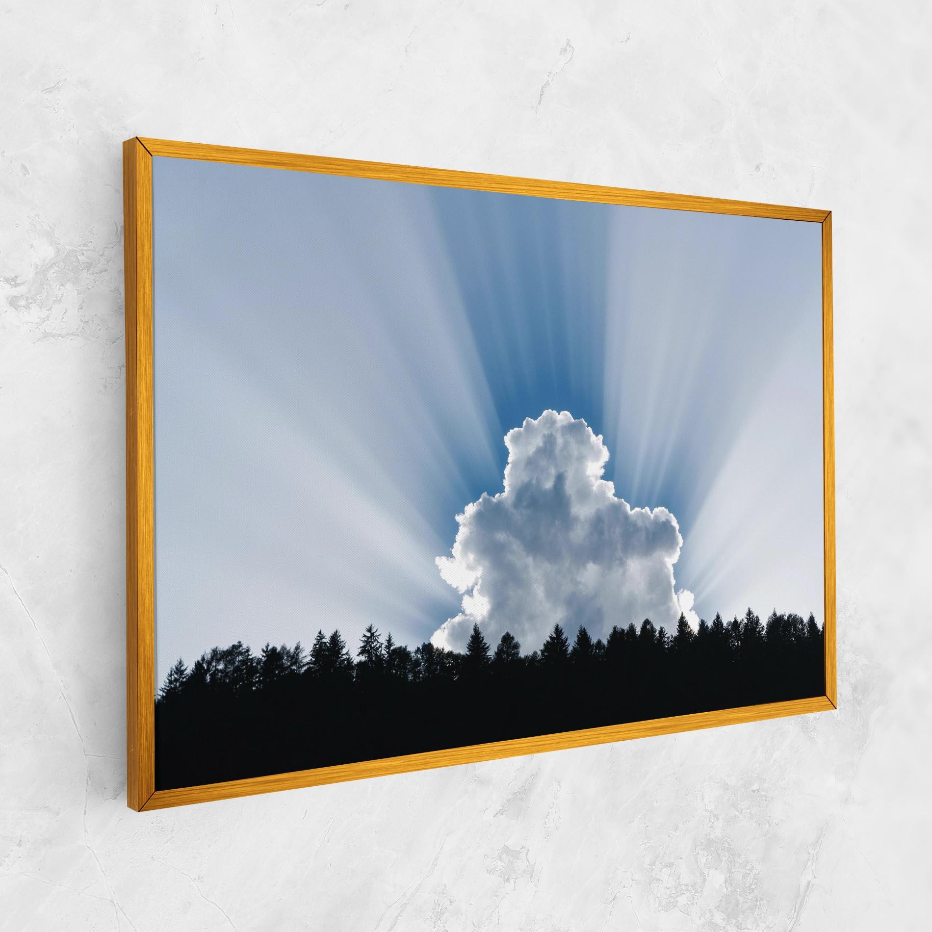Leinwandbild Big White Cloud Light mockup 1