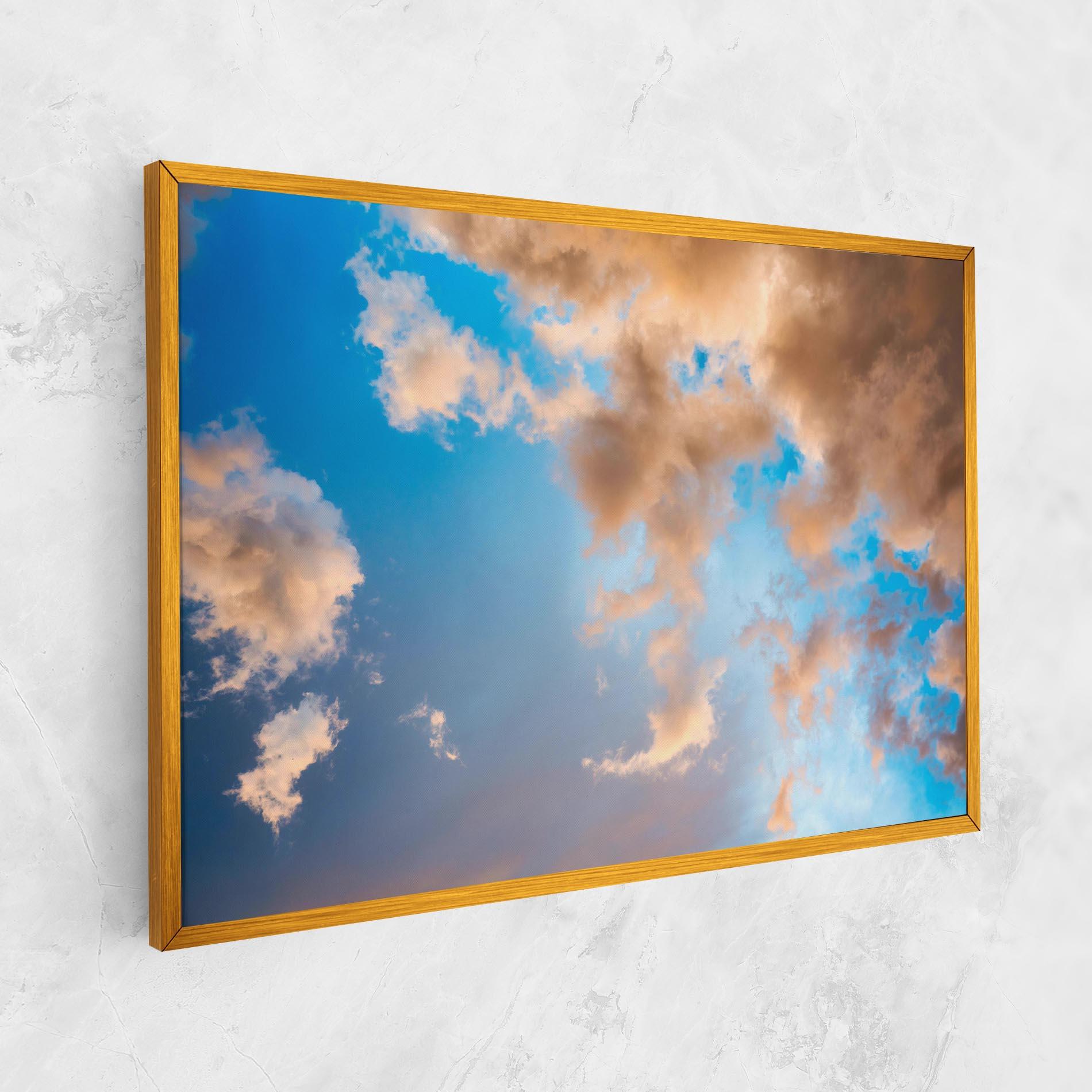 Leinwandbild Clouds Blue Sky mockup 1