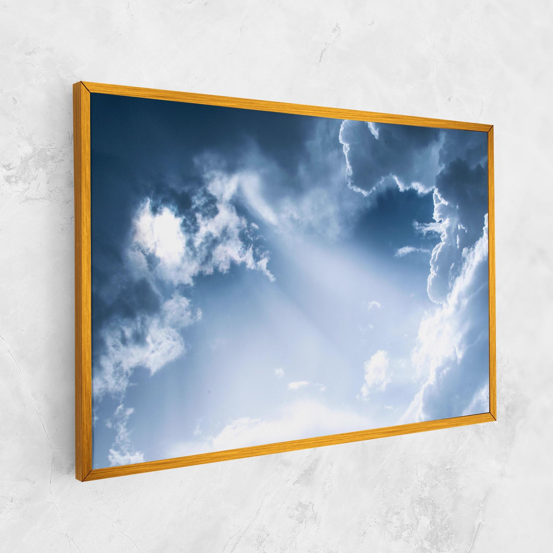 Leinwandbild Dark Blue Sky mockup 1