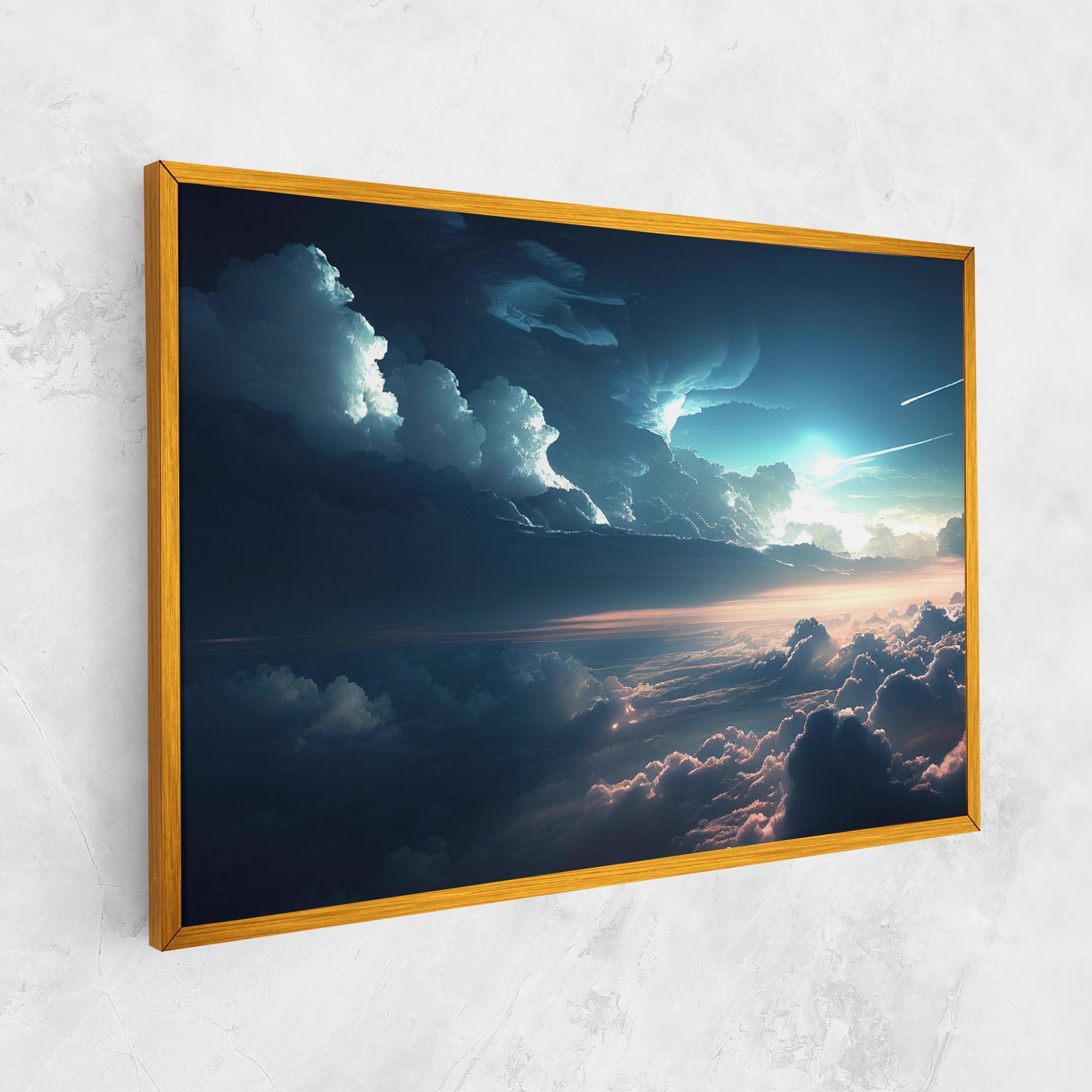 Leinwandbild Dark Clouds mockup 1