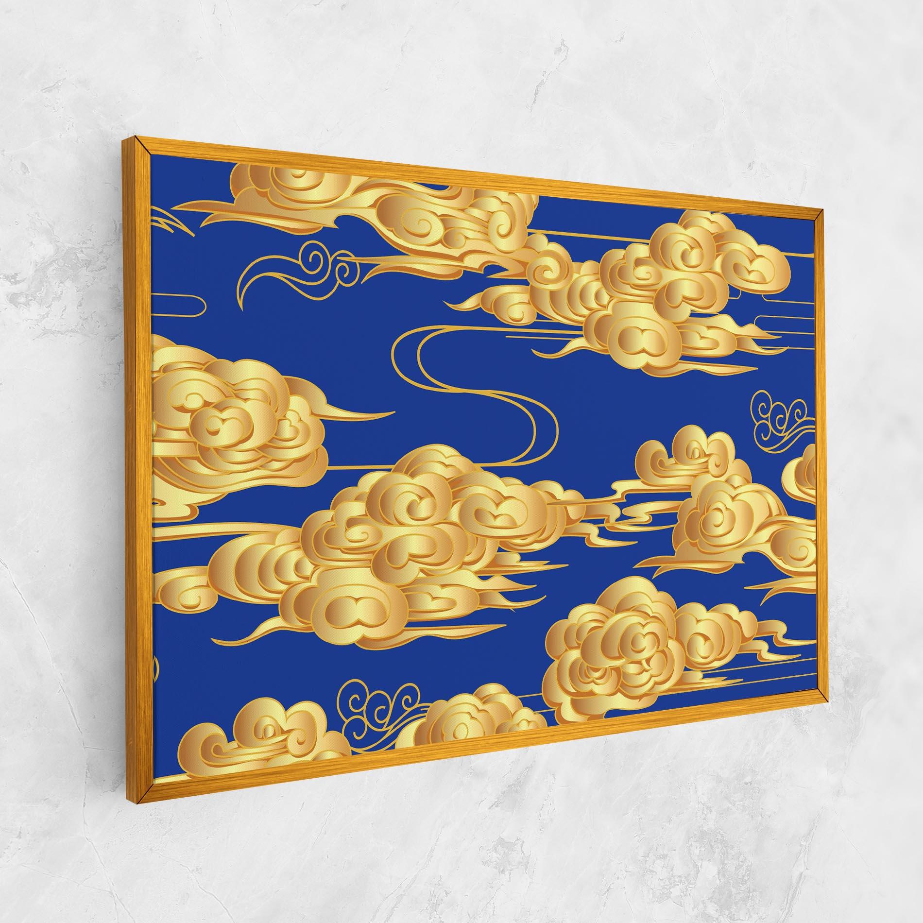Leinwandbild Gold Clouds mockup 1