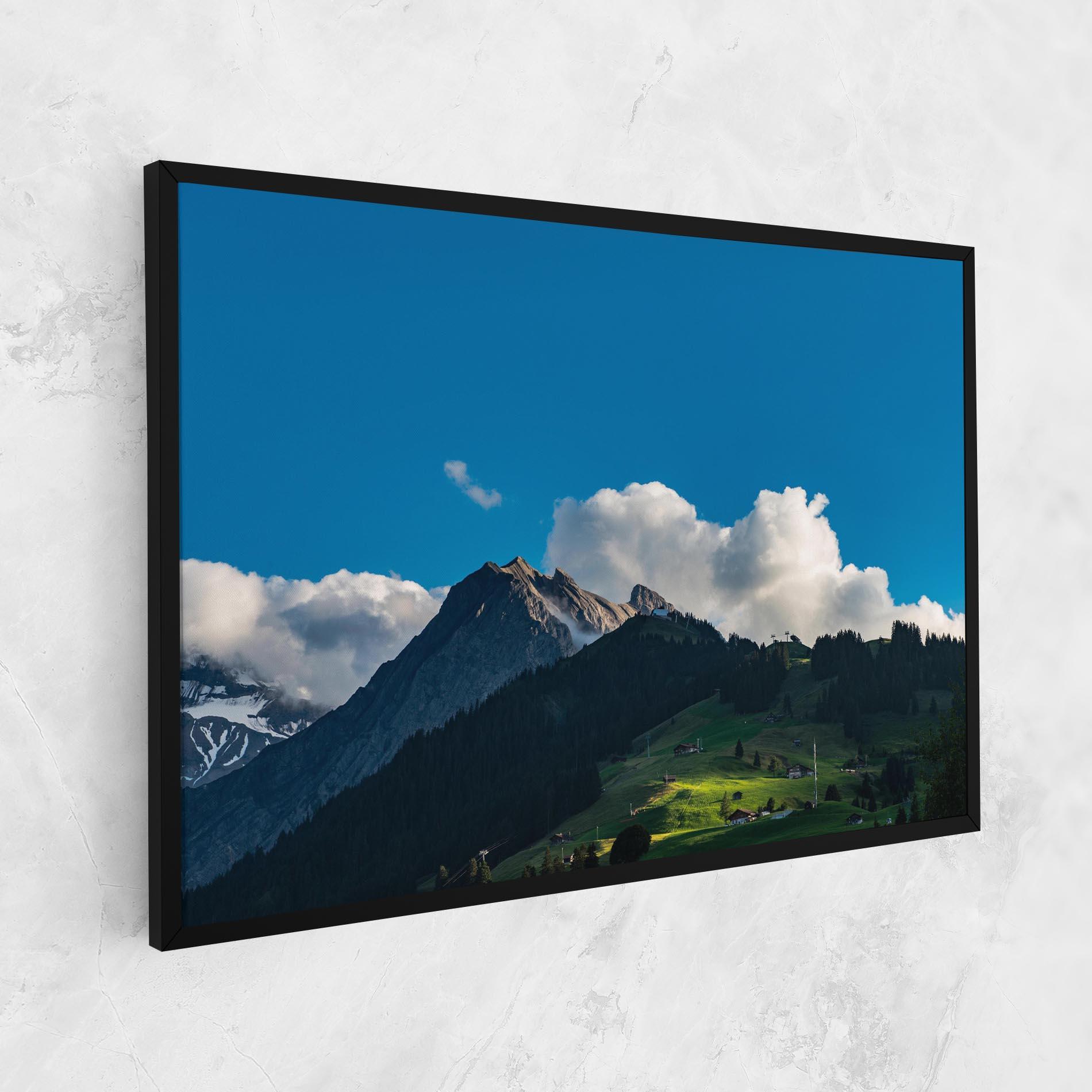 Leinwandbild Beautiful Mountain Cloud View mockup 1