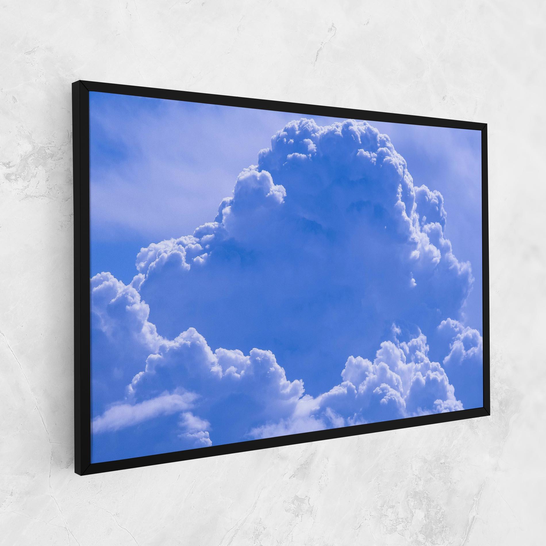 Leinwandbild Big Blue Cloud mockup 1