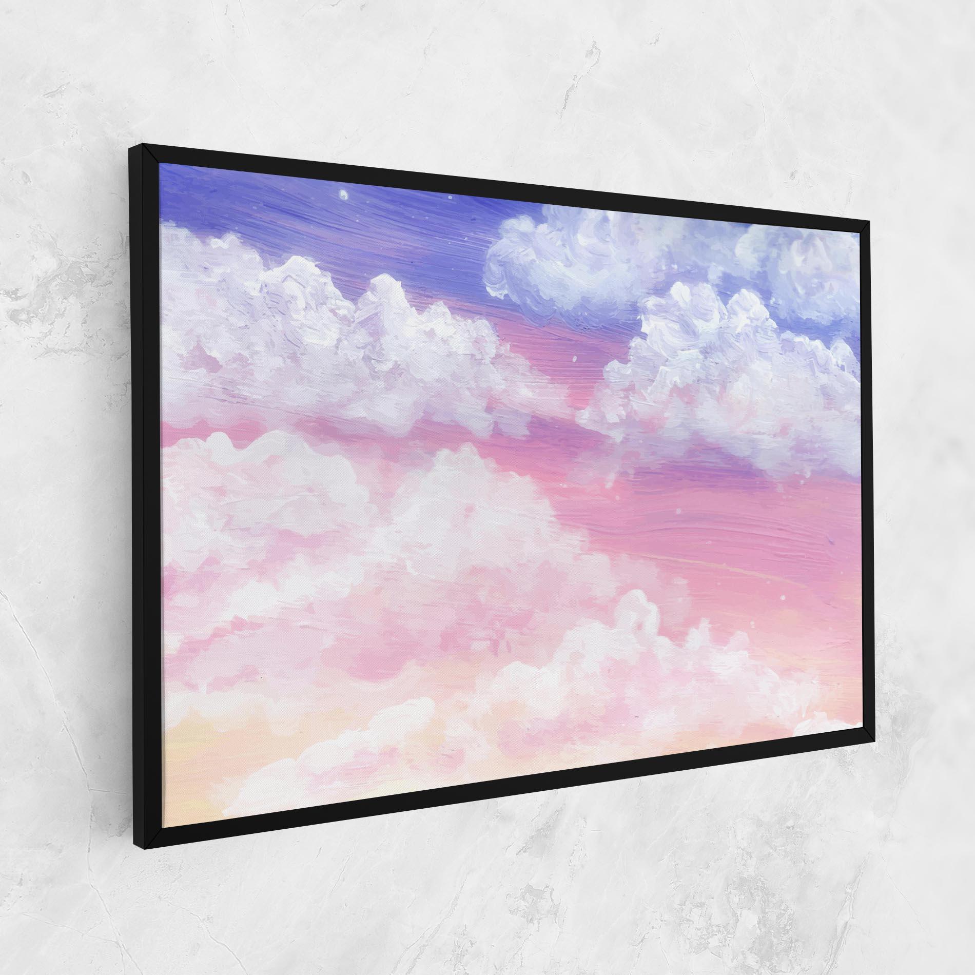 Leinwandbild Cloud Paint Texture mockup 1