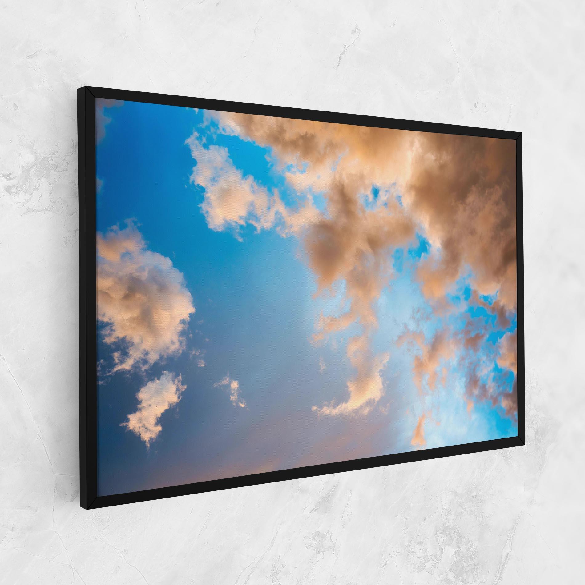 Leinwandbild Clouds Blue Sky mockup 1
