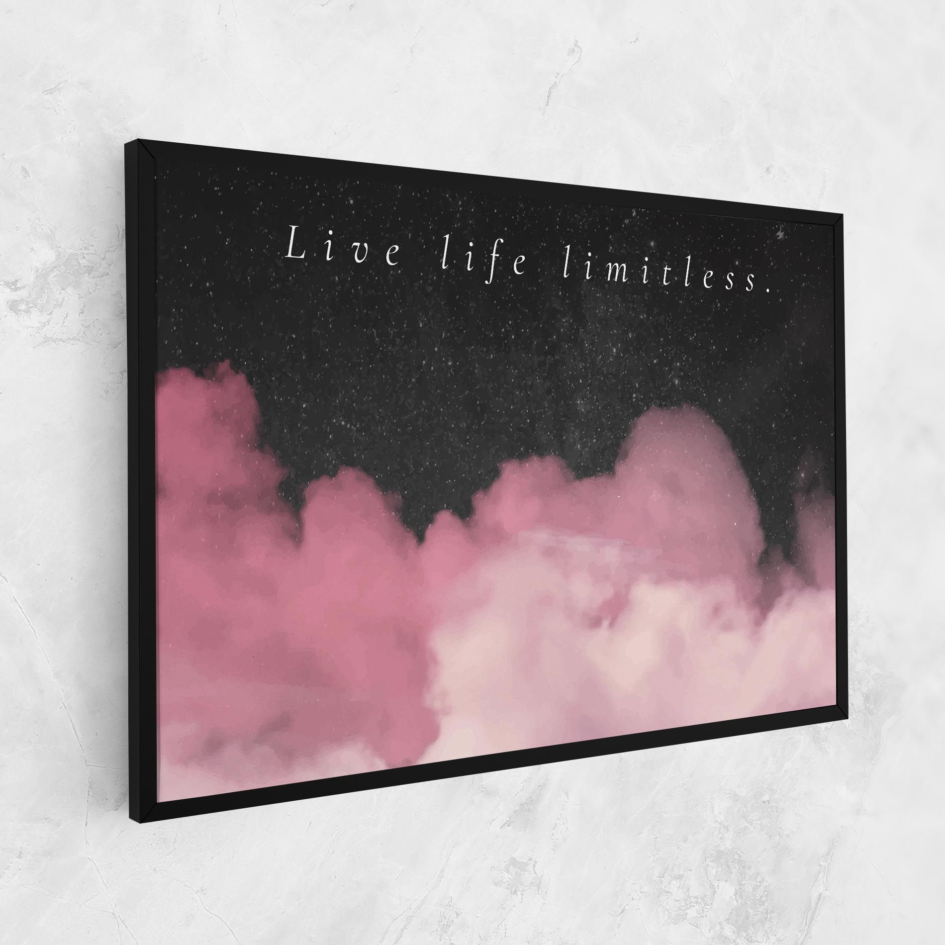 Clouds Text Pink mockup 1