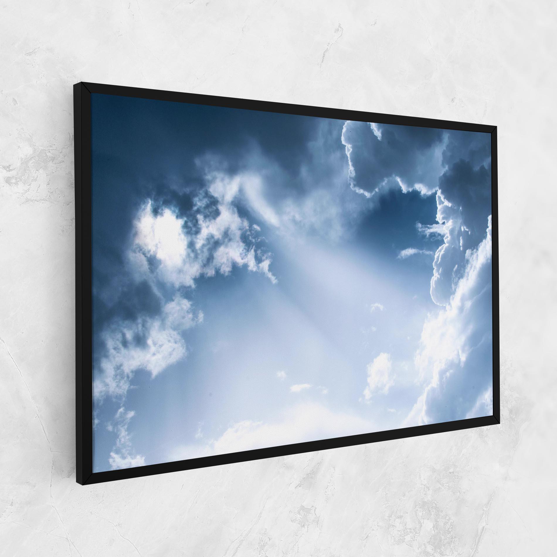 Leinwandbild Dark Blue Sky mockup 1