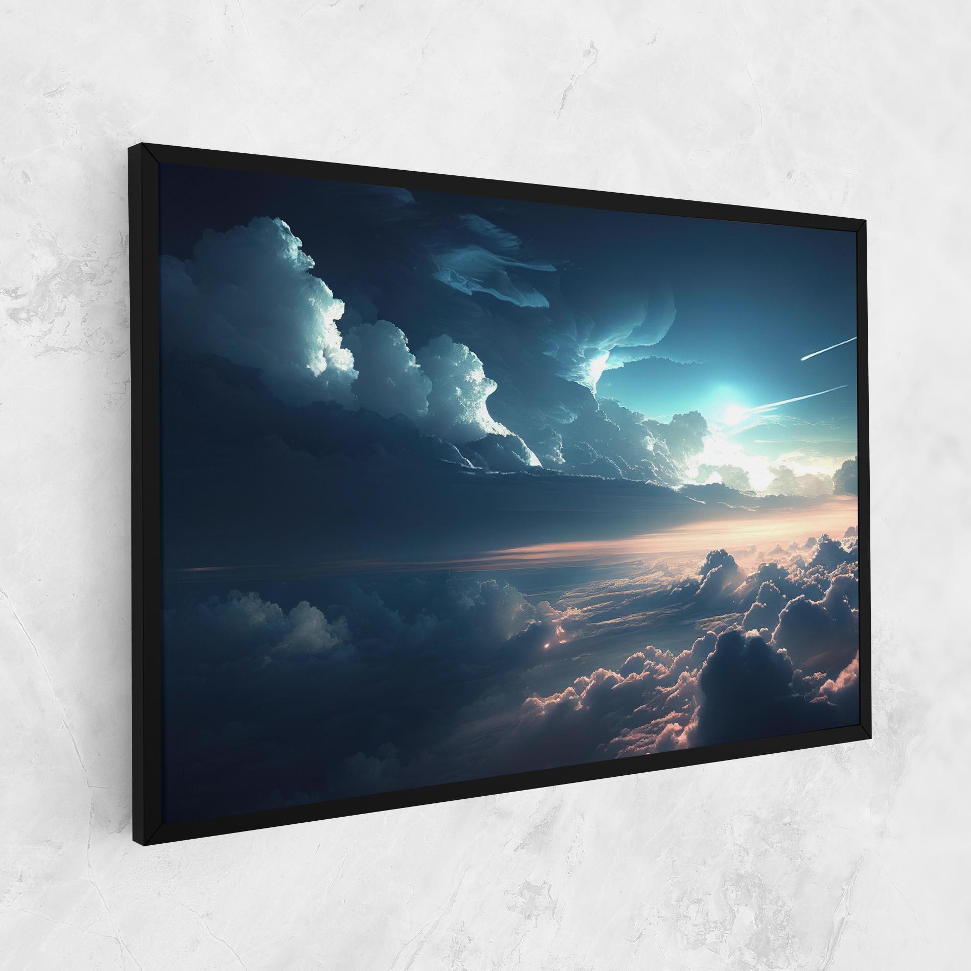 Leinwandbild Dark Clouds mockup 1