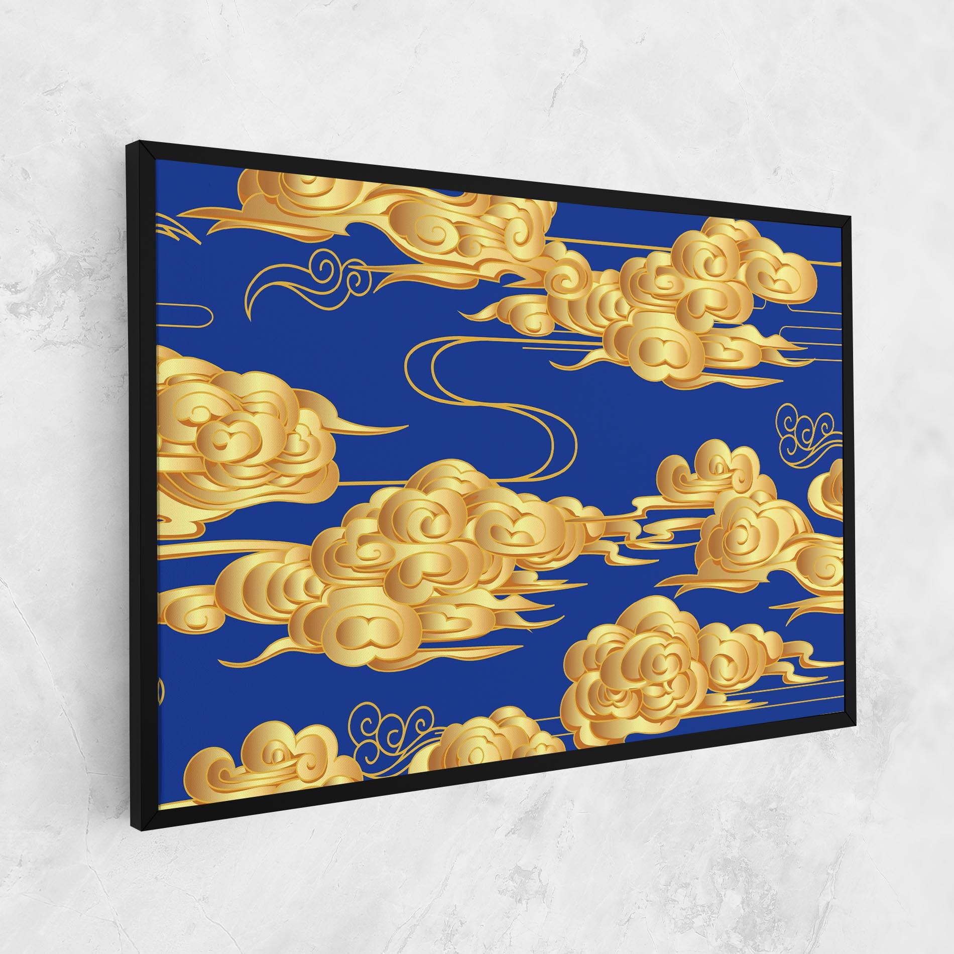 Leinwandbild Gold Clouds mockup 1