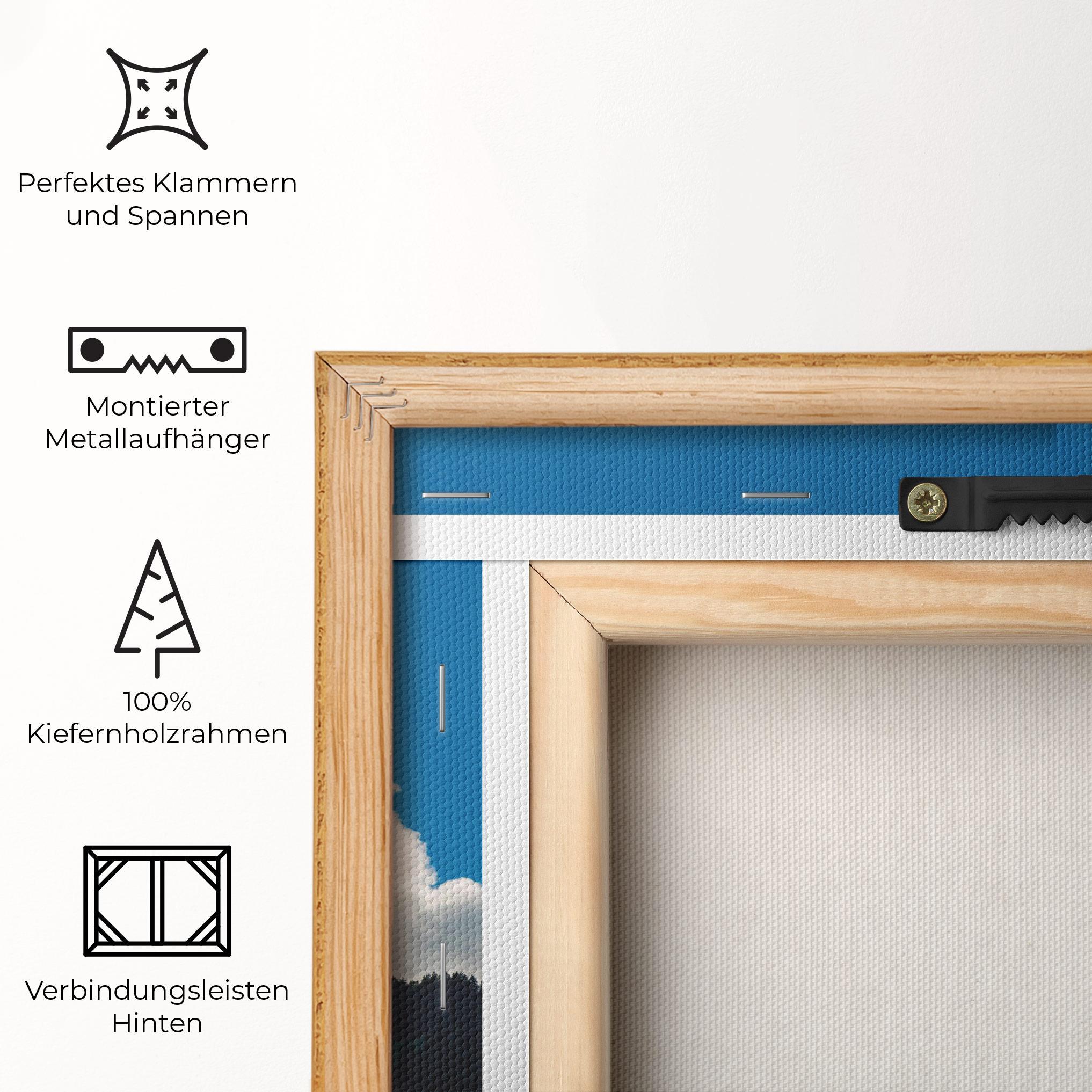 Leinwandbild Beautiful Mountain Cloud View mockup 5