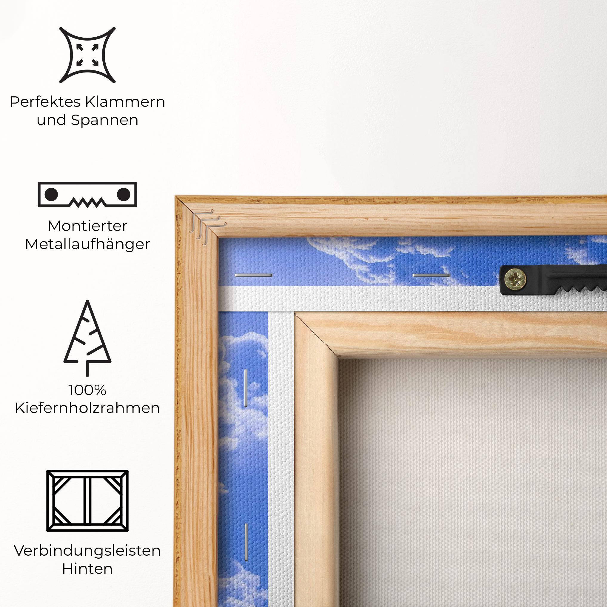 Leinwandbild Big Blue Cloud mockup 5