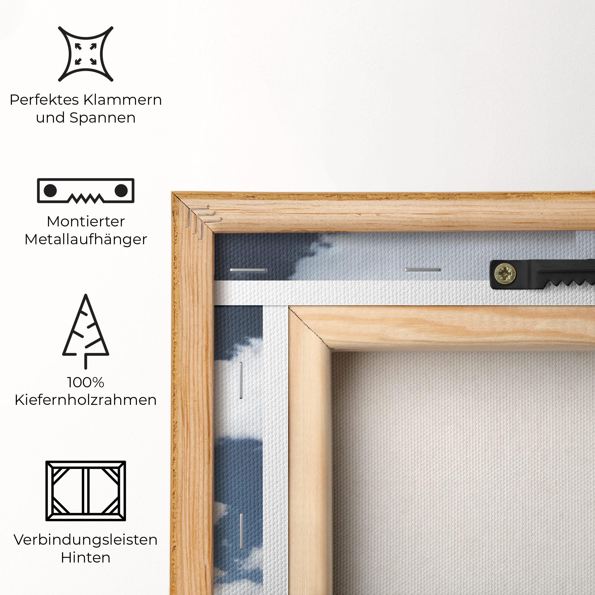 Leinwandbild Clouds Over City mockup 5