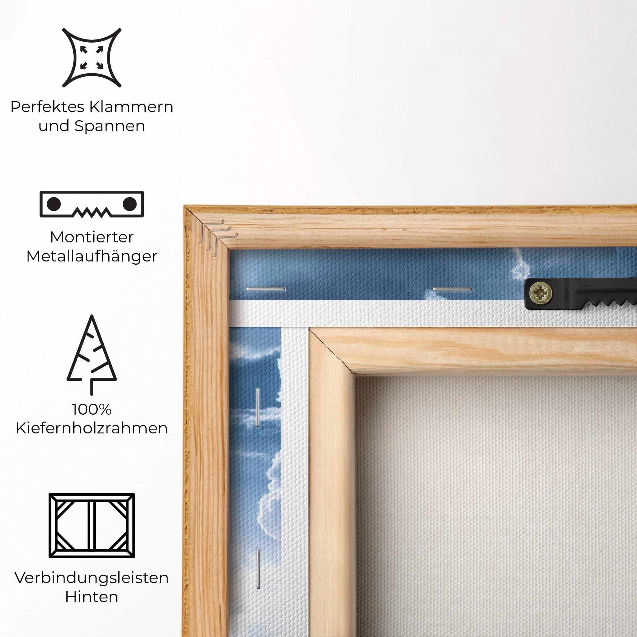 Leinwandbild Dark Blue Sky mockup 5