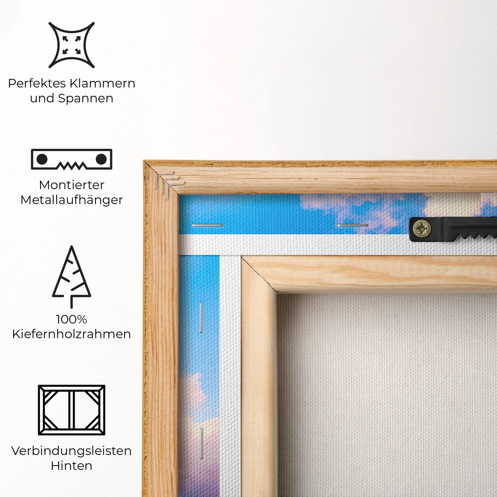 Leinwandbild Dreamy Pink Clouds mockup 5