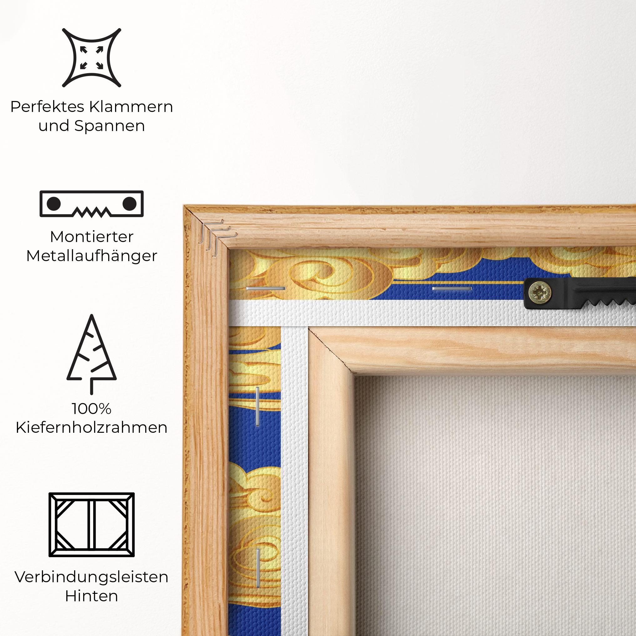 Leinwandbild Gold Clouds mockup 5
