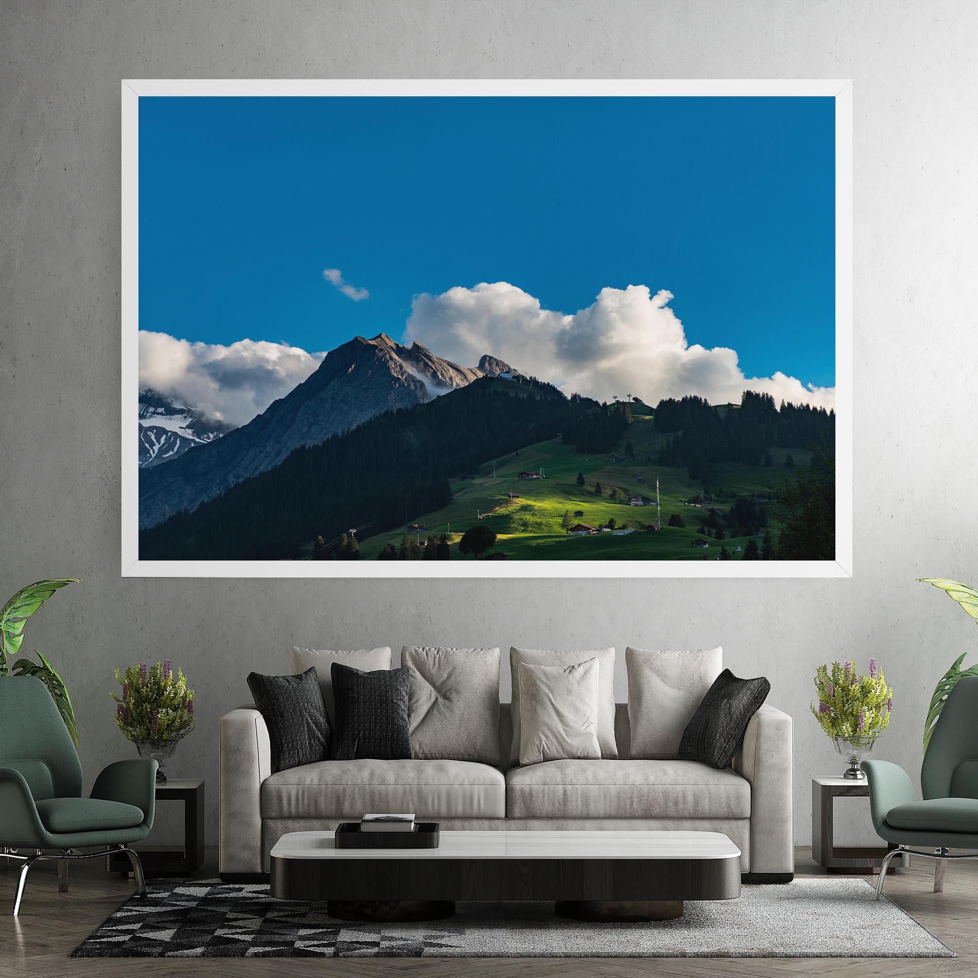 Leinwandbild Beautiful Mountain Cloud View mockup 7