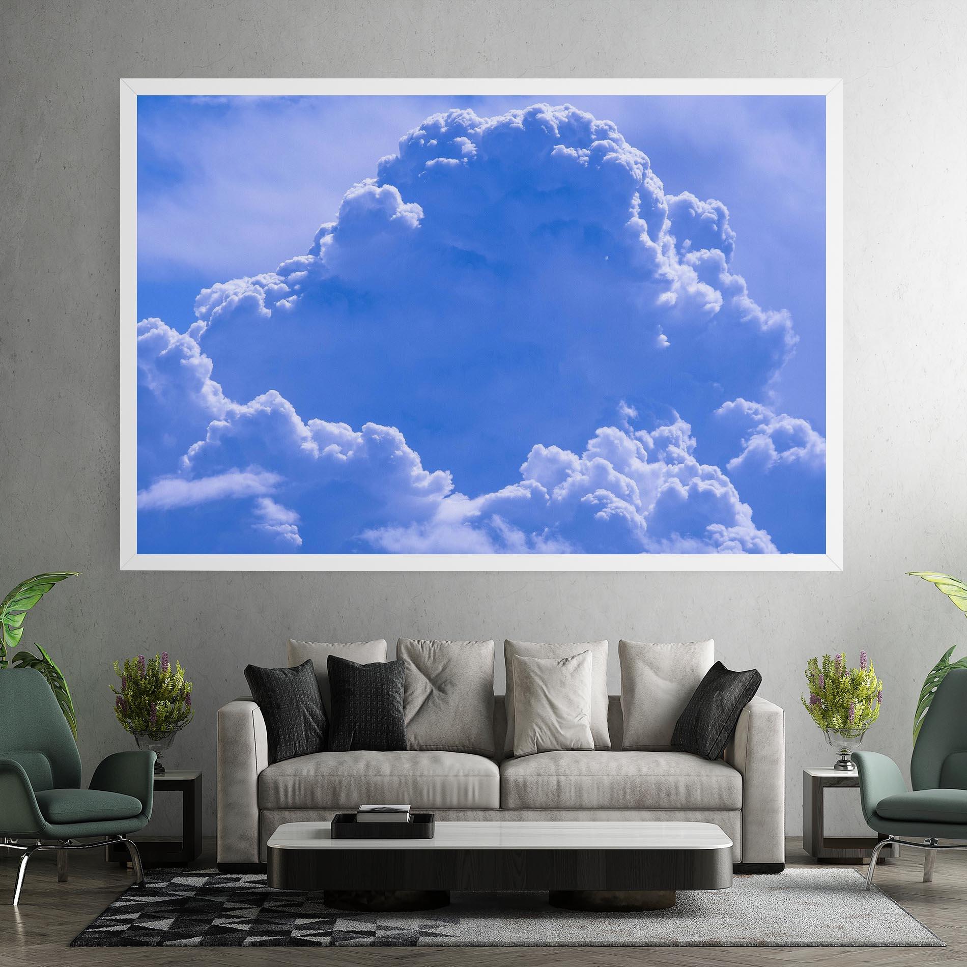 Leinwandbild Big Blue Cloud mockup 7