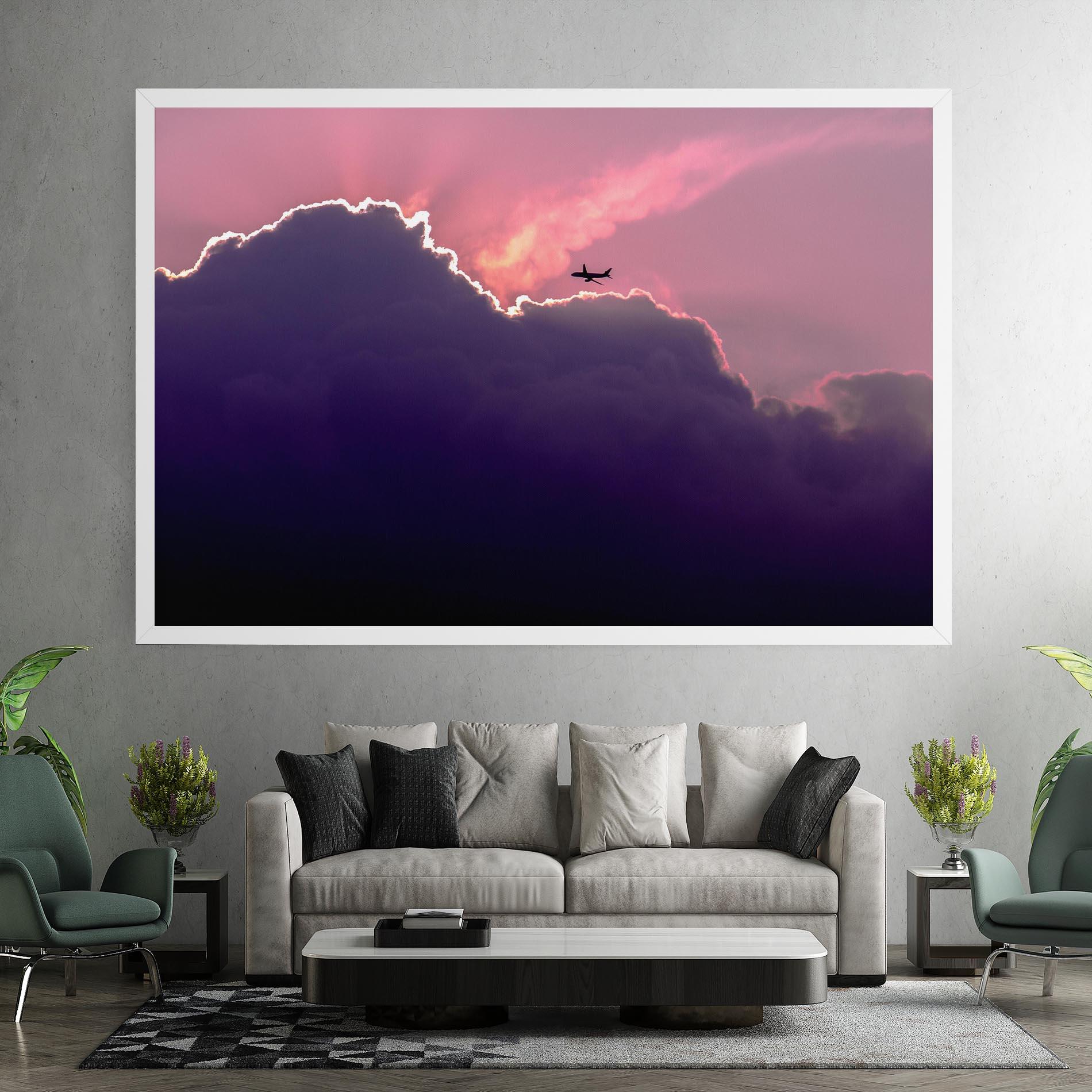 Leinwandbild Big Purple Cloud mockup 7