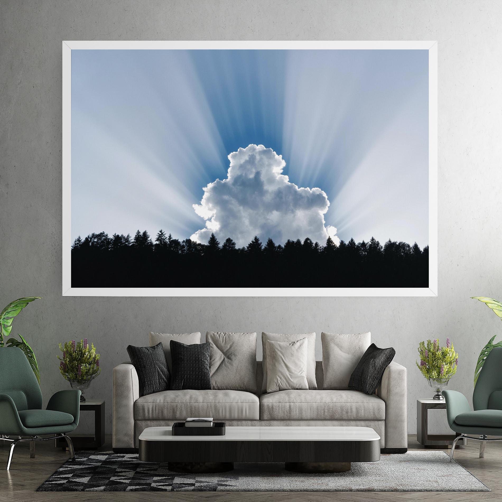 Leinwandbild Big White Cloud Light mockup 7