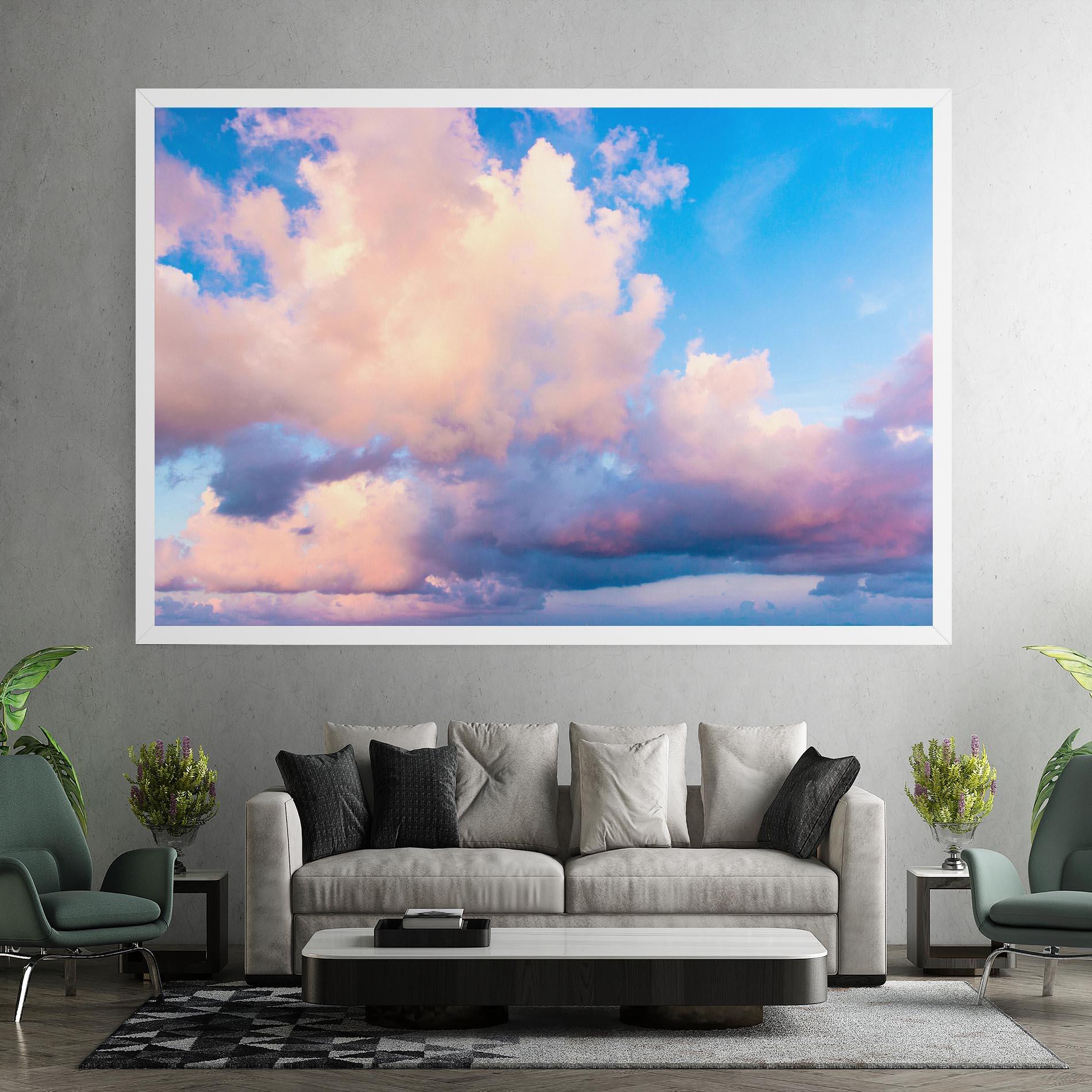 Leinwandbild Dreamy Pink Clouds mockup 7