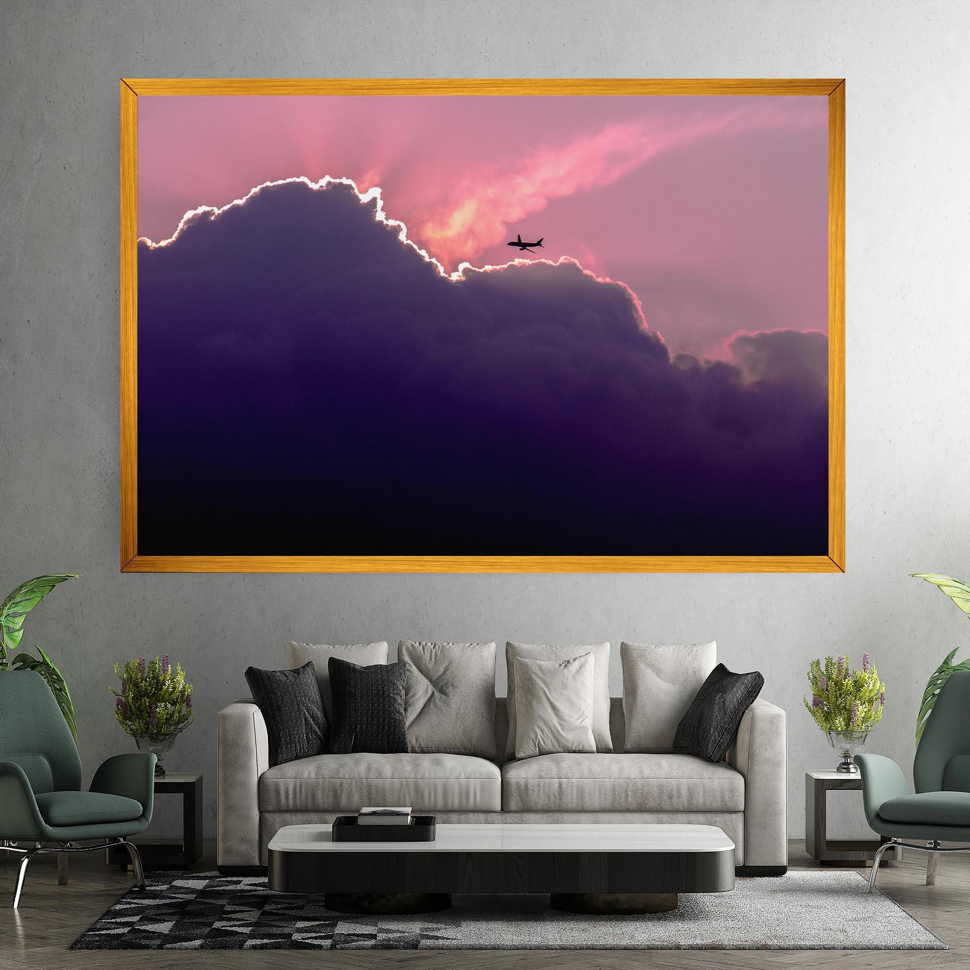 Leinwandbild Big Purple Cloud mockup 7