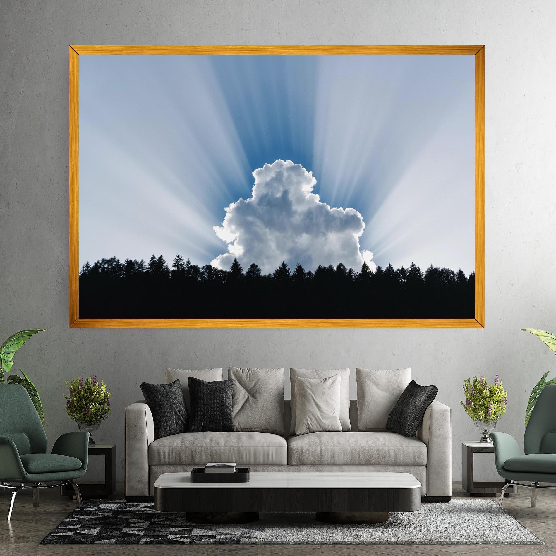 Leinwandbild Big White Cloud Light mockup 7