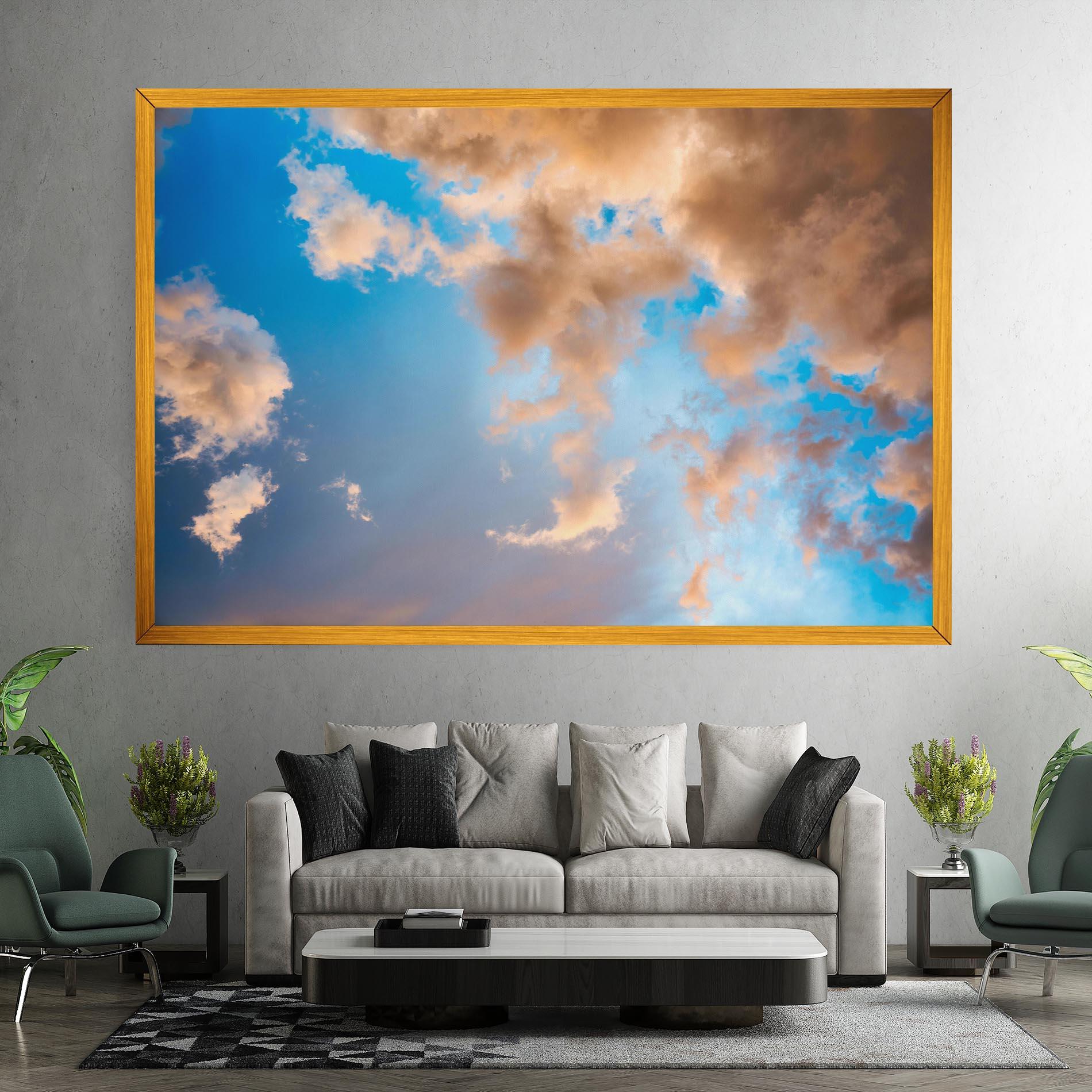 Leinwandbild Clouds Blue Sky mockup 7