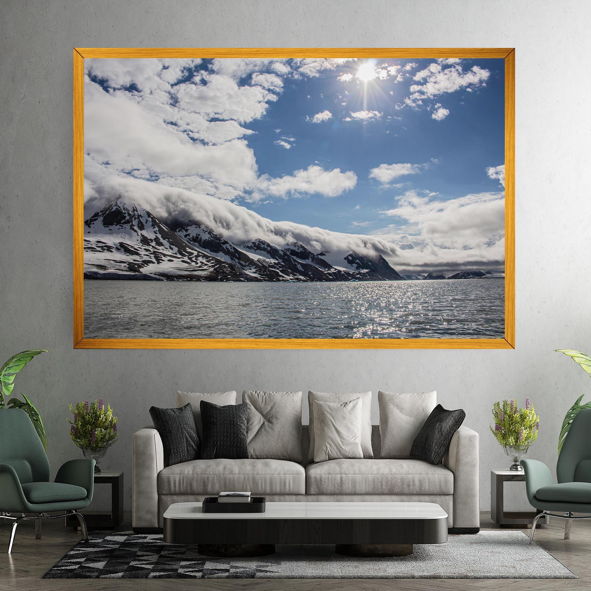 Leinwandbild Clouds Over Ice mockup 7