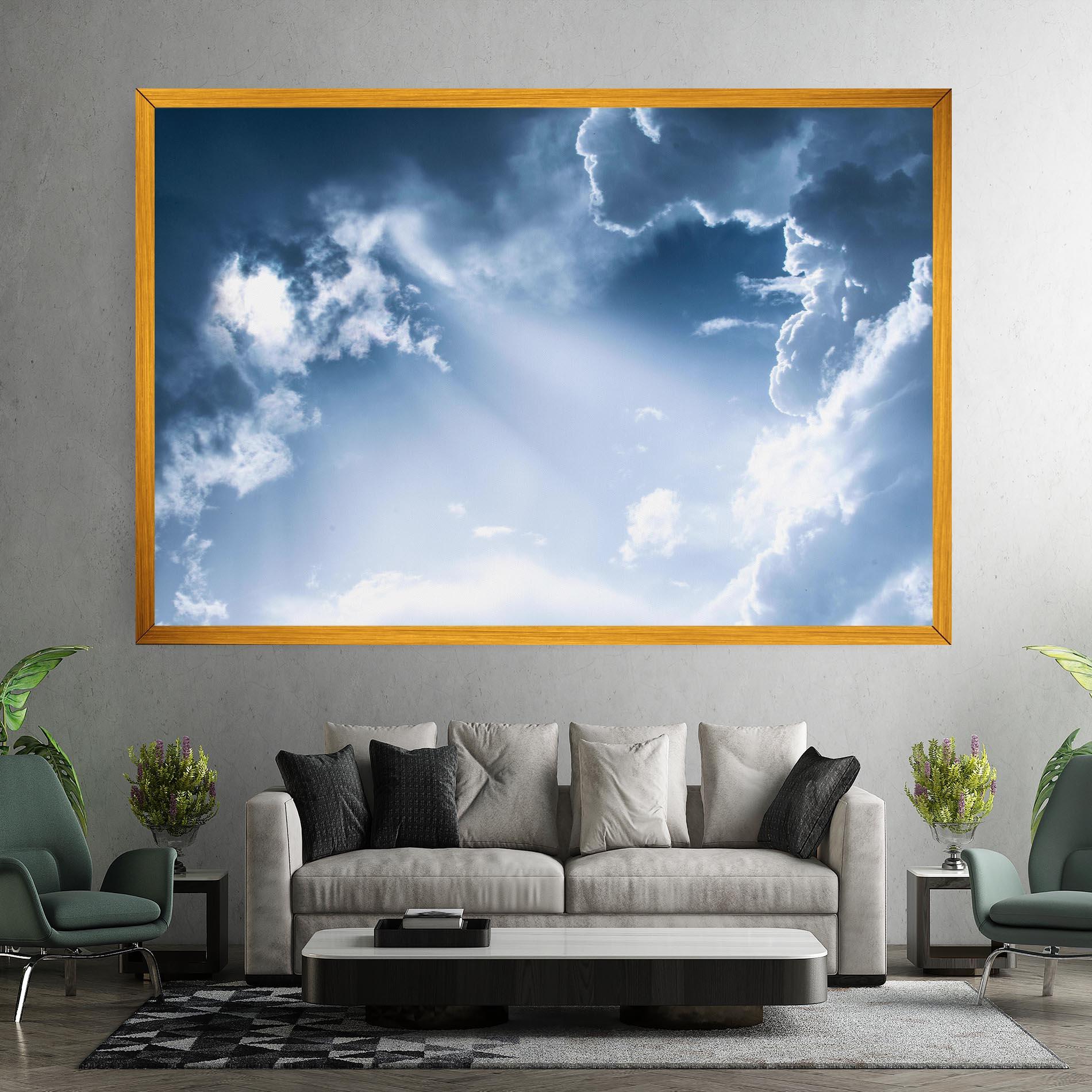 Leinwandbild Dark Blue Sky mockup 7