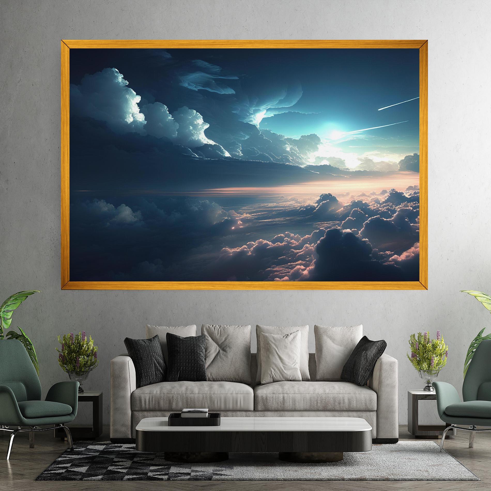 Leinwandbild Dark Clouds mockup 7