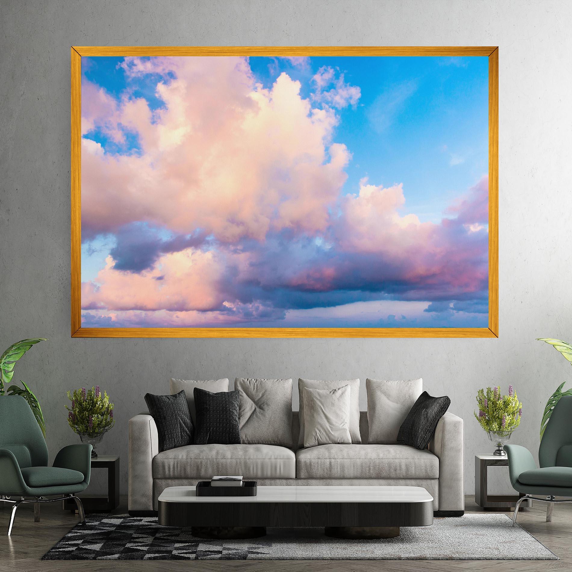 Leinwandbild Dreamy Pink Clouds mockup 7