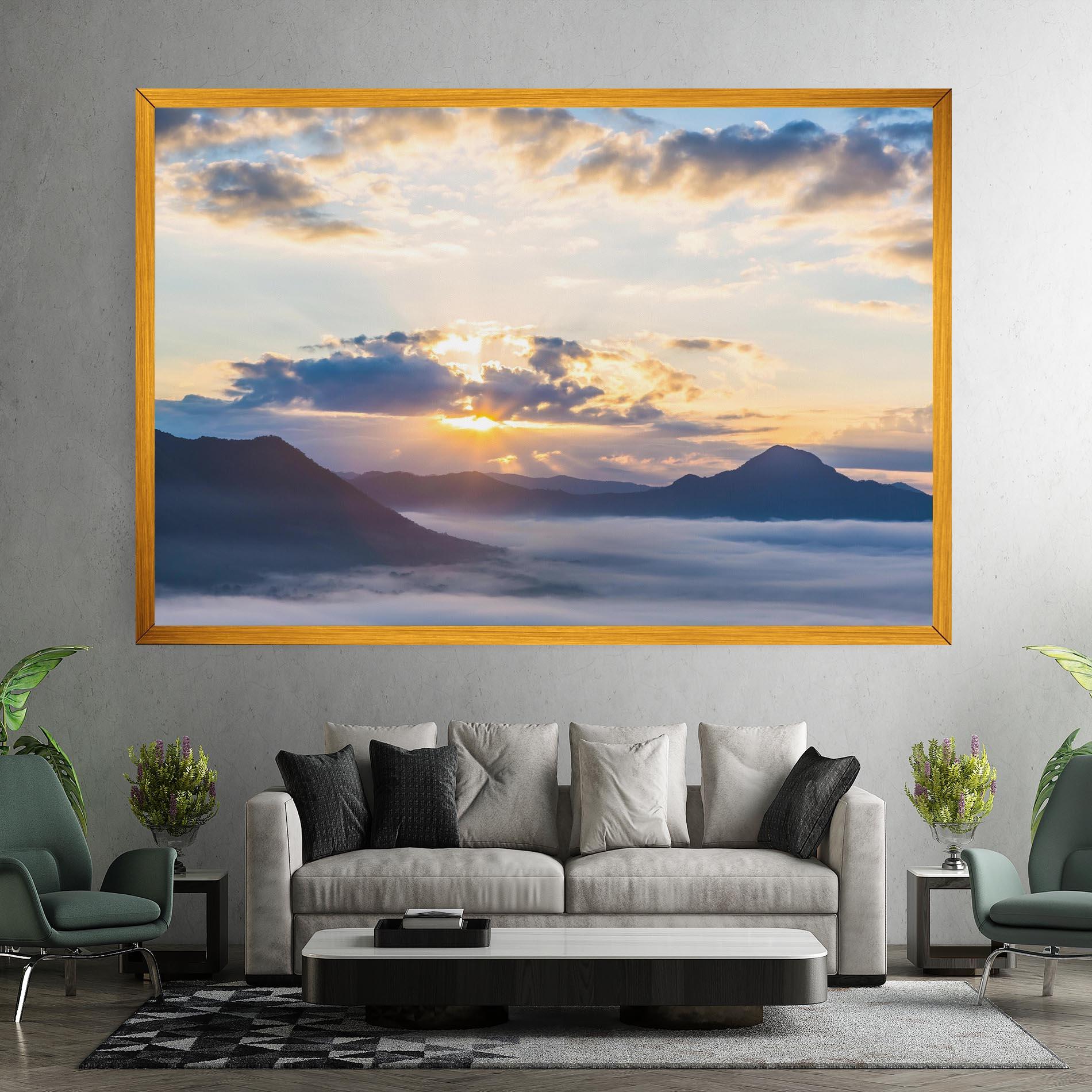 Leinwandbild Fantastic Clouds mockup 7