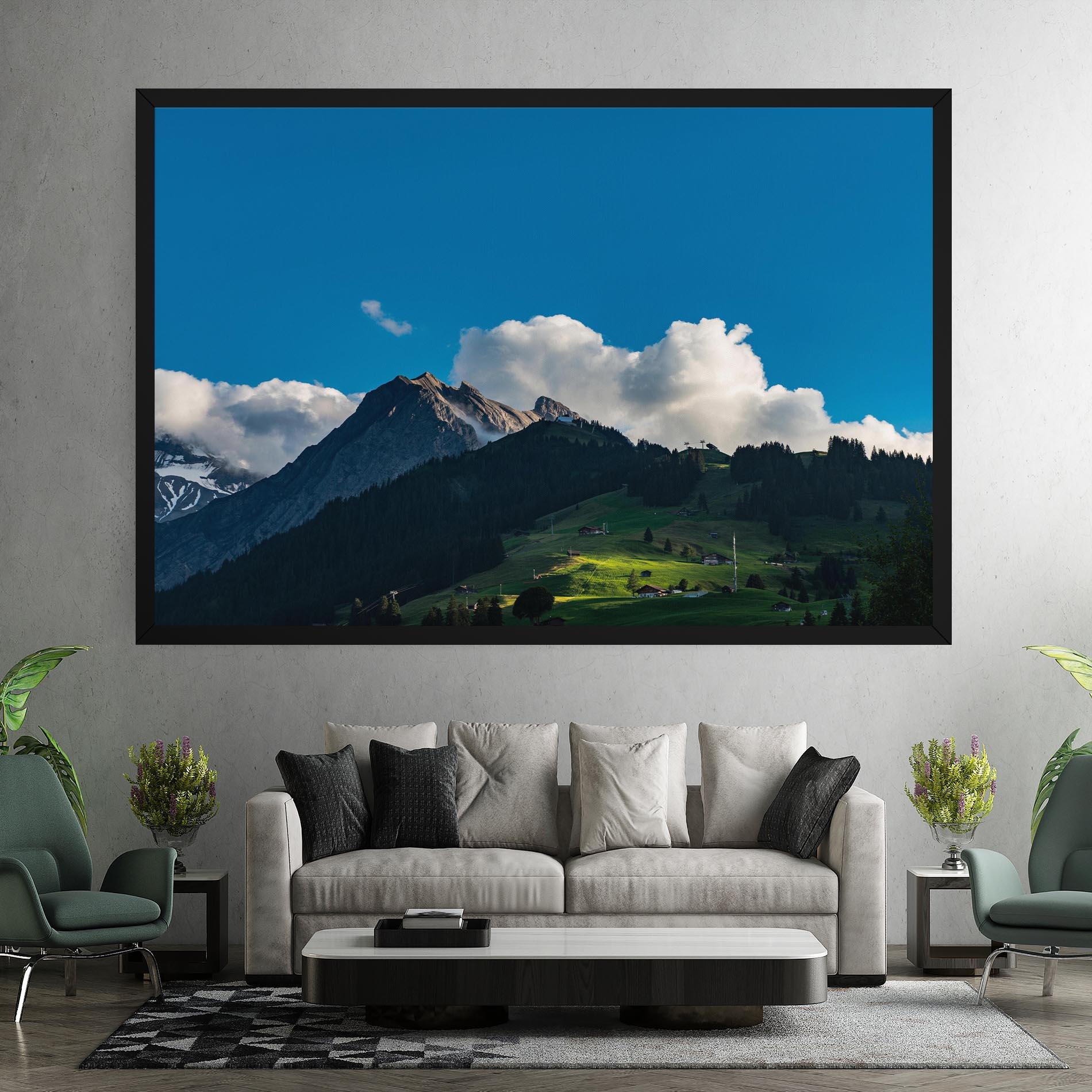 Leinwandbild Beautiful Mountain Cloud View mockup 7