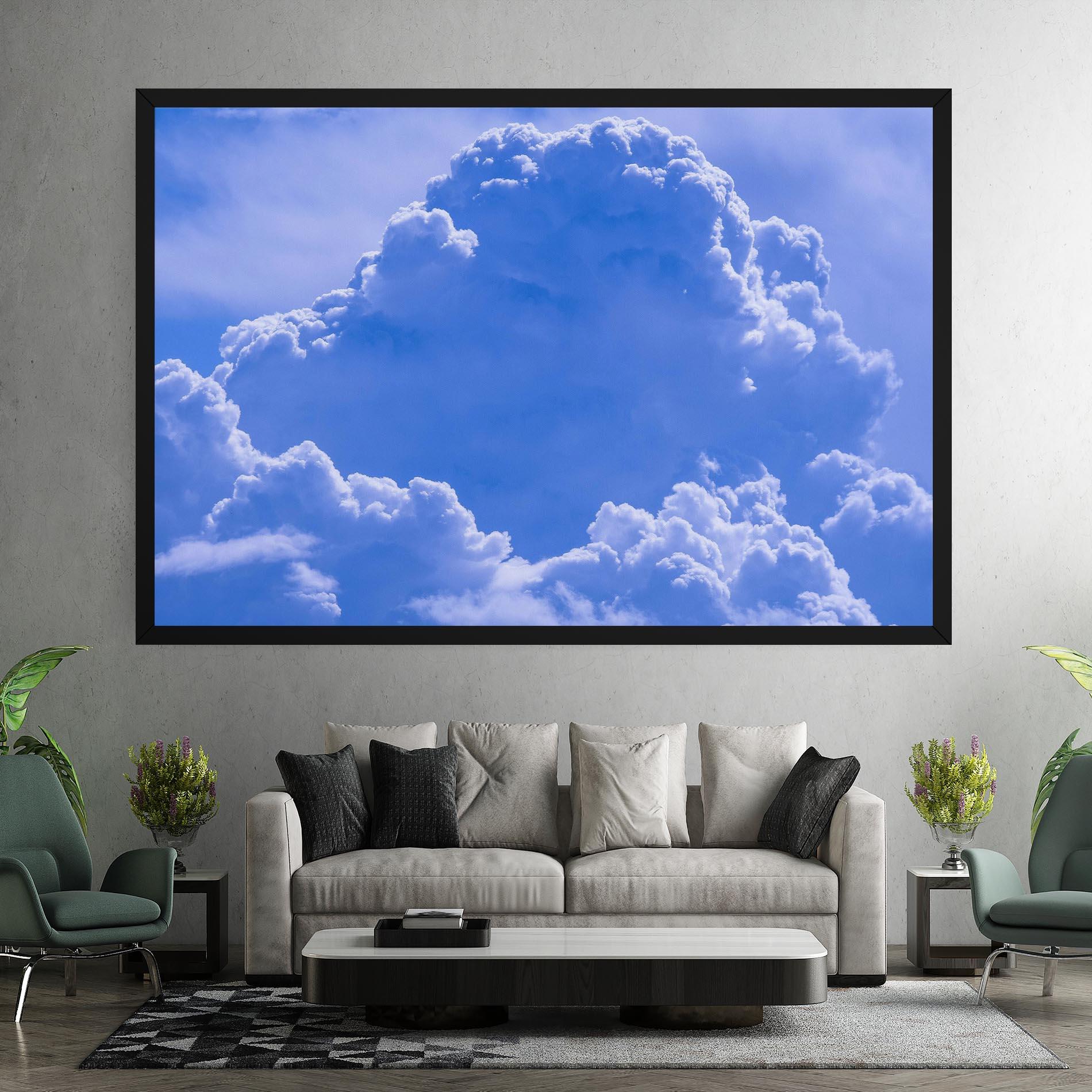 Leinwandbild Big Blue Cloud mockup 7
