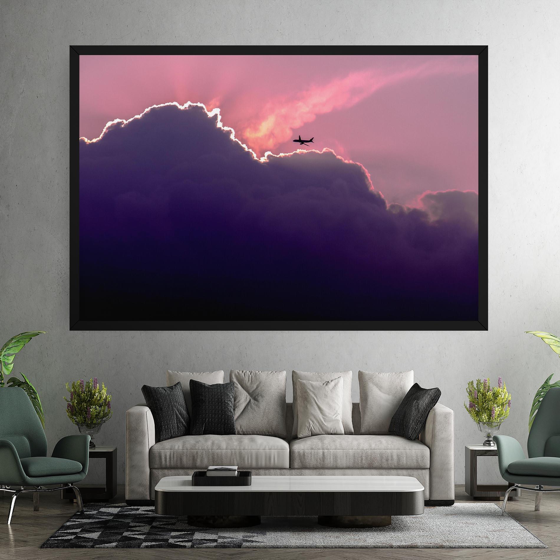 Leinwandbild Big Purple Cloud mockup 7