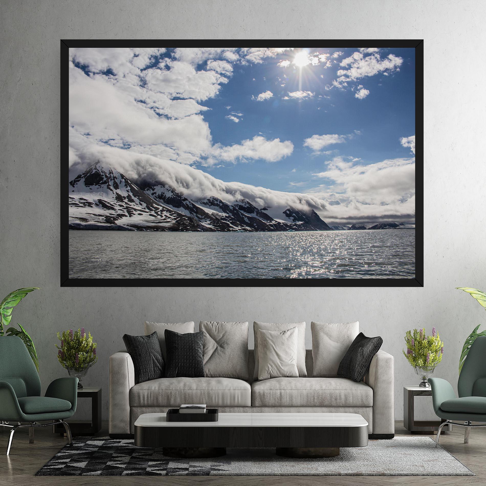 Leinwandbild Clouds Over Ice mockup 7